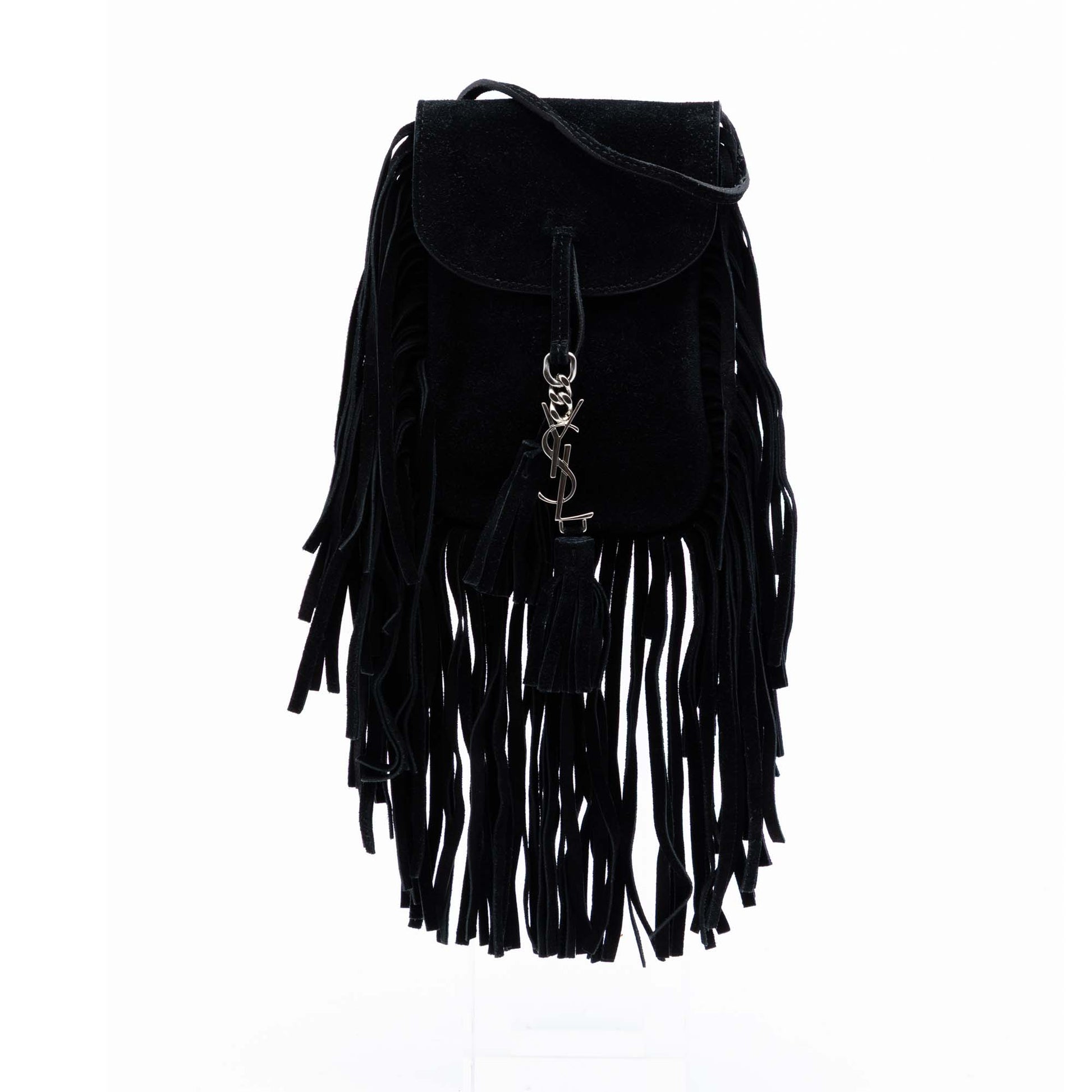 Saint Laurent Toy Suede Anita Fringed Crossbody