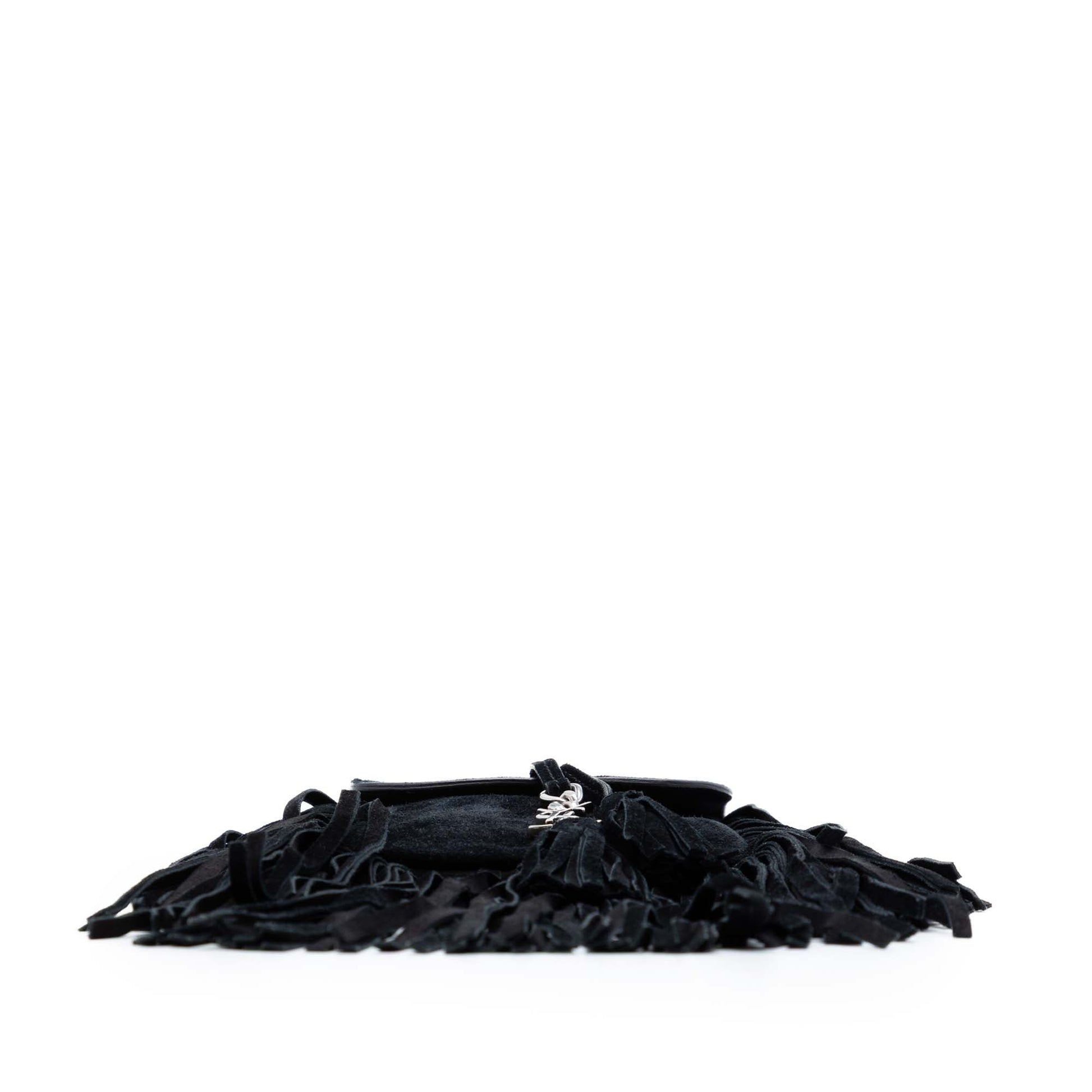 Saint Laurent Toy Suede Anita Fringed Crossbody