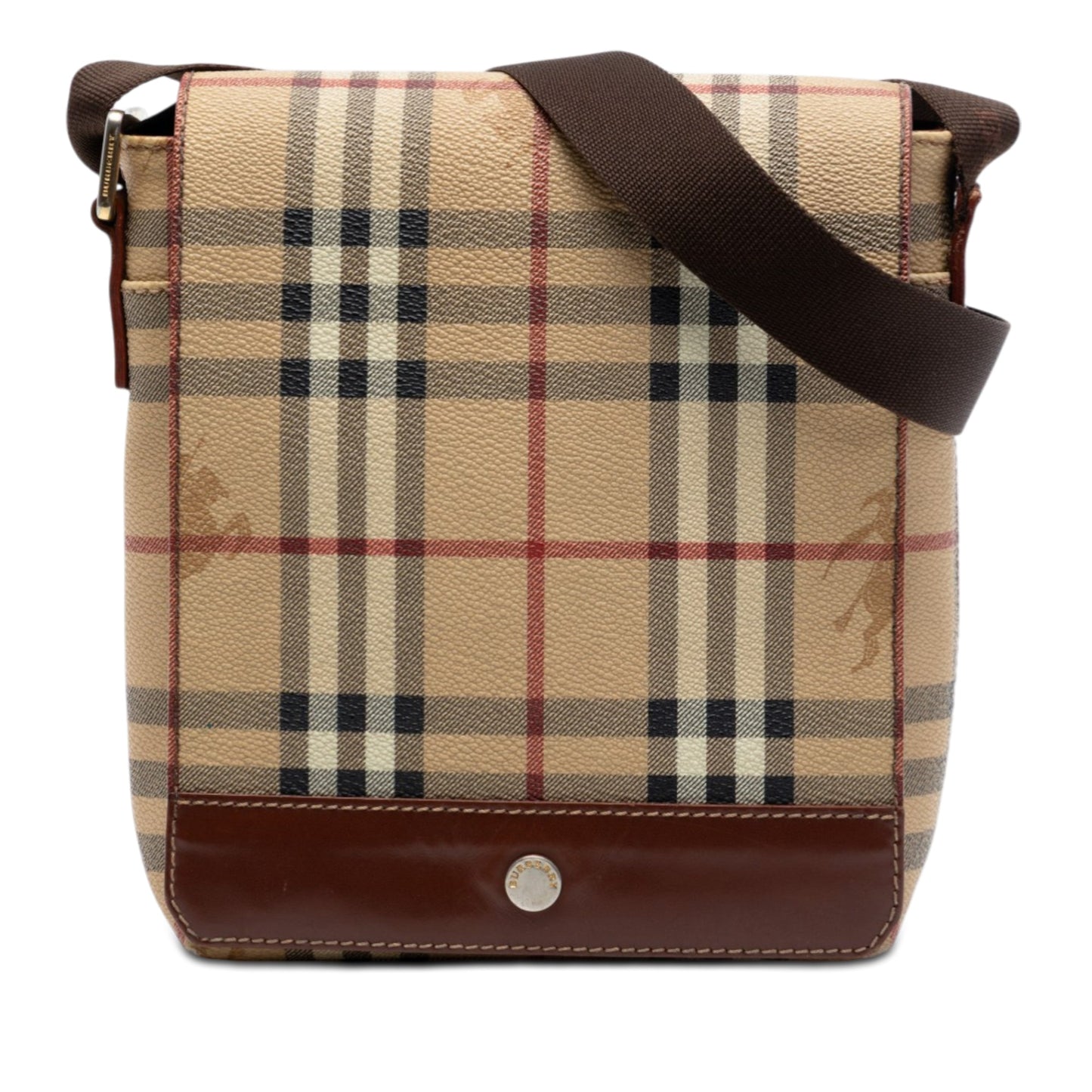 Haymarket Check Coated Canvas Flap Crossbody