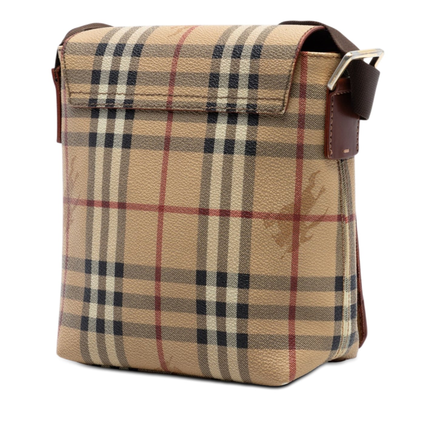 Haymarket Check Coated Canvas Flap Crossbody