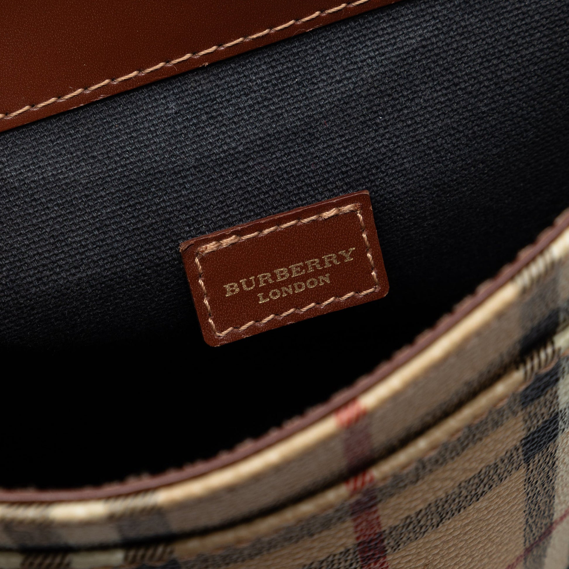 Haymarket Check Coated Canvas Flap Crossbody