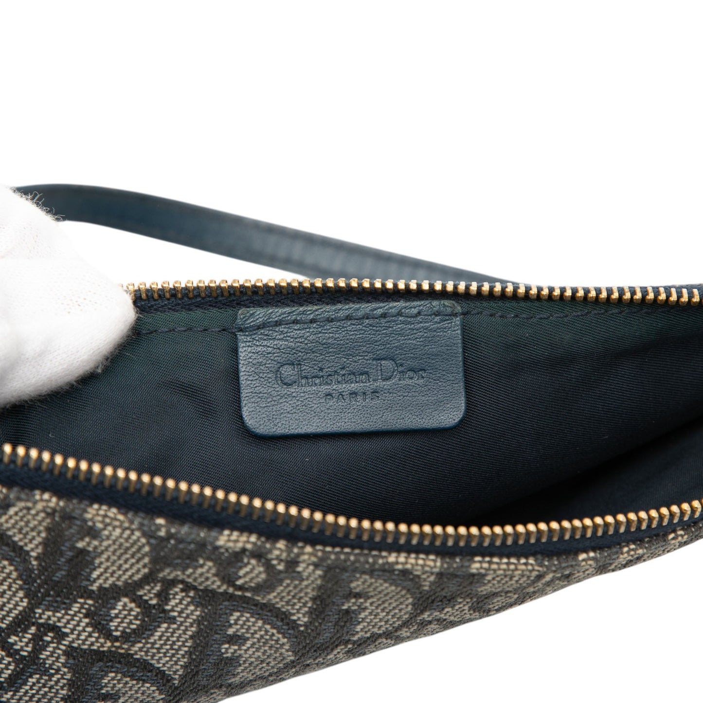 Dior Mini Diorissimo Canvas Saddle Pochette