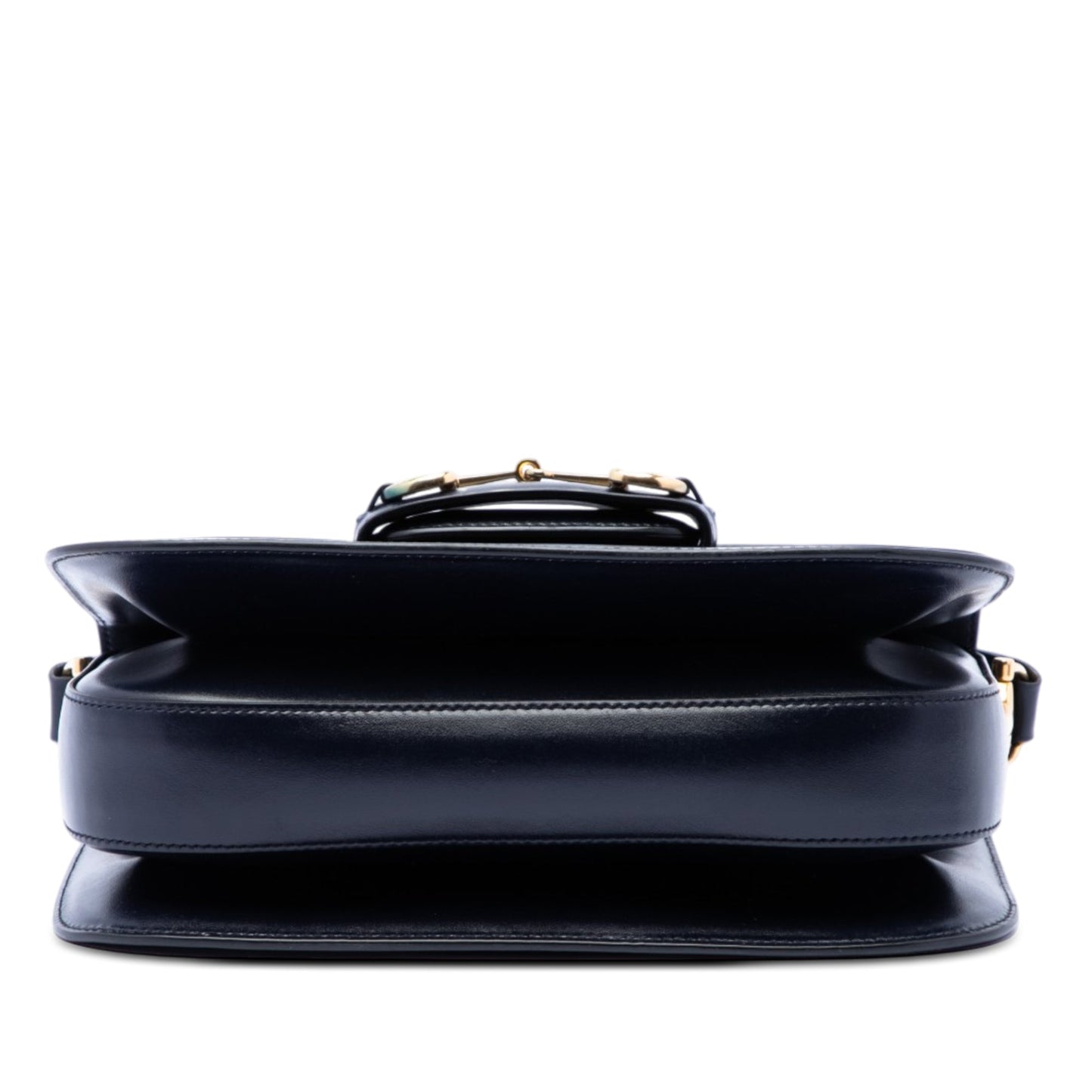 Gucci Medium Leather Web 1955 Horsebit Shoulder Bag