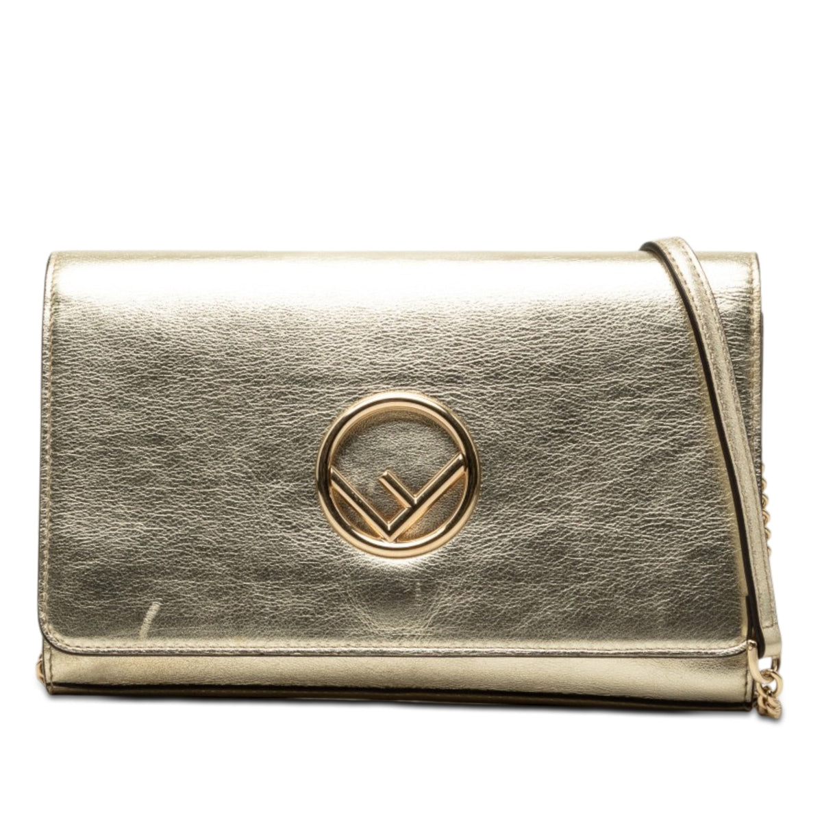 Fendi Metallic Calfskin F is Fendi Kan I Wallet On Chain