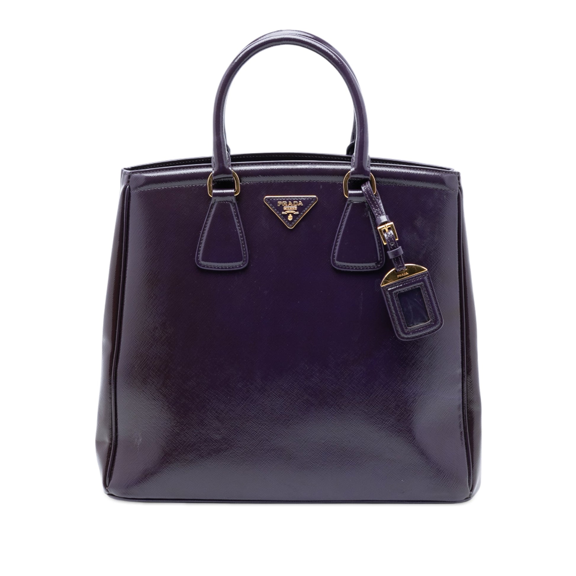 Prada Saffiano Vernice Parabole Tote