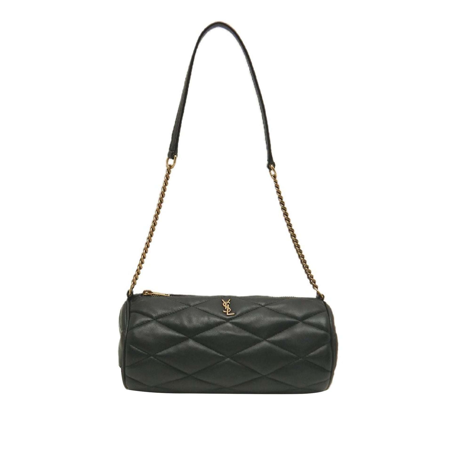 Saint Laurent Mini Quilted Lambskin Sade Tube Bag
