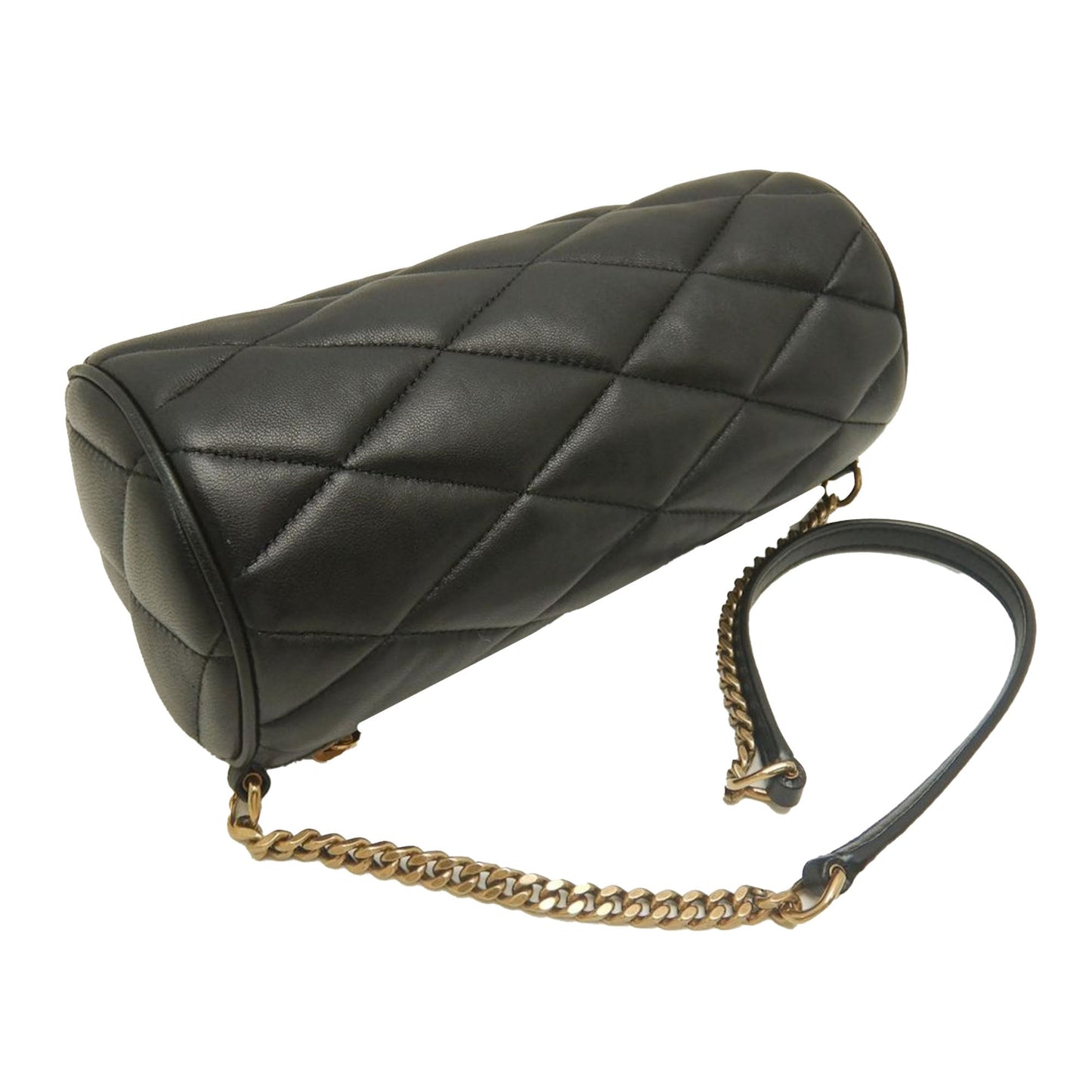 Saint Laurent Mini Quilted Lambskin Sade Tube Bag