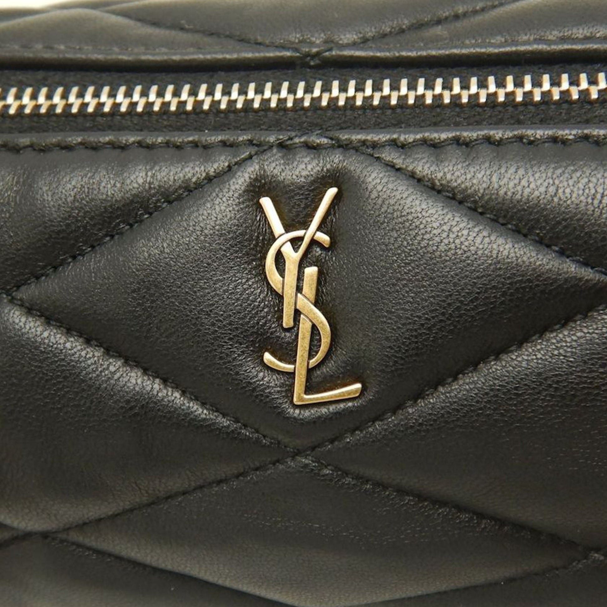 Saint Laurent Mini Quilted Lambskin Sade Tube Bag