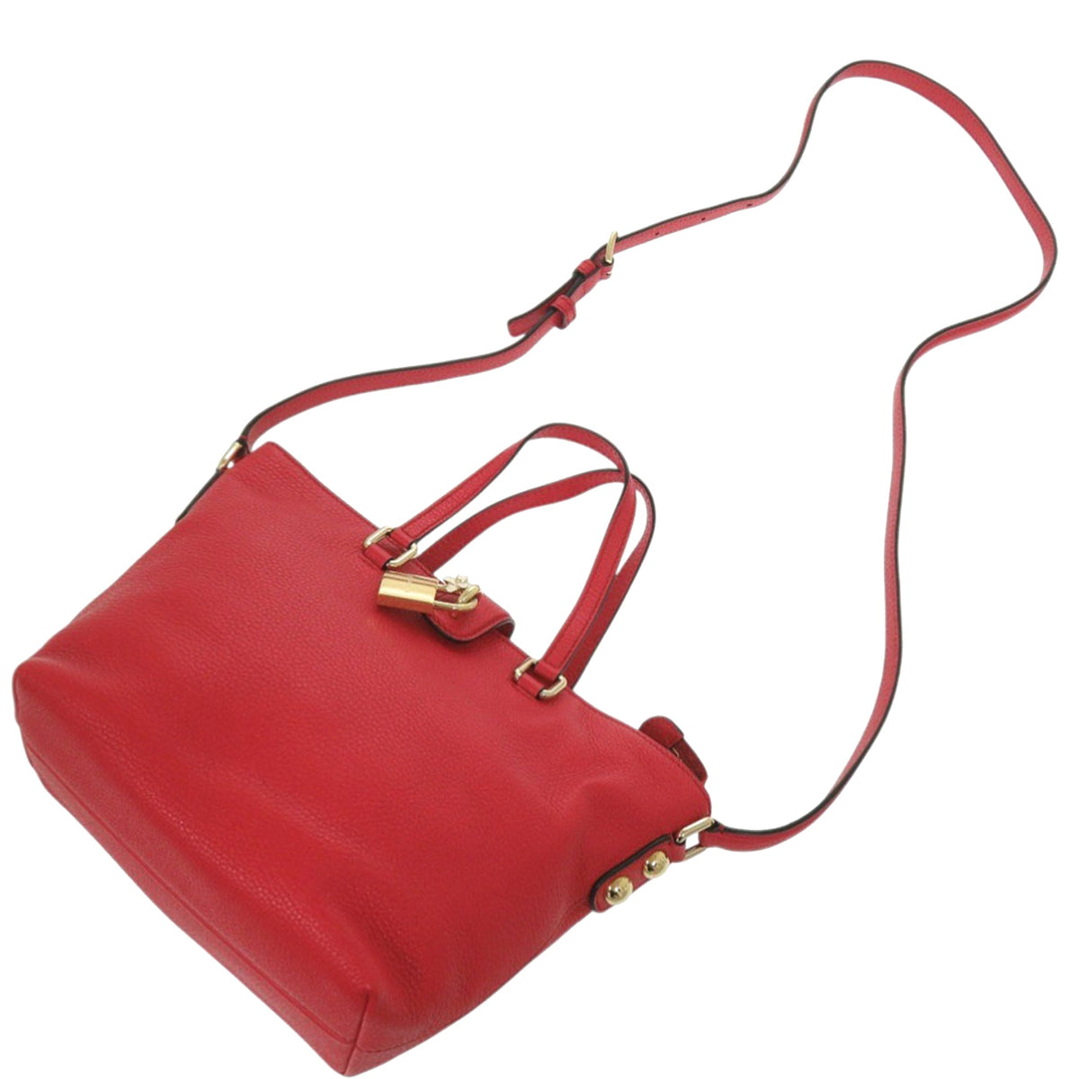 Dolce & Gabbana Leather Padlock Satchel