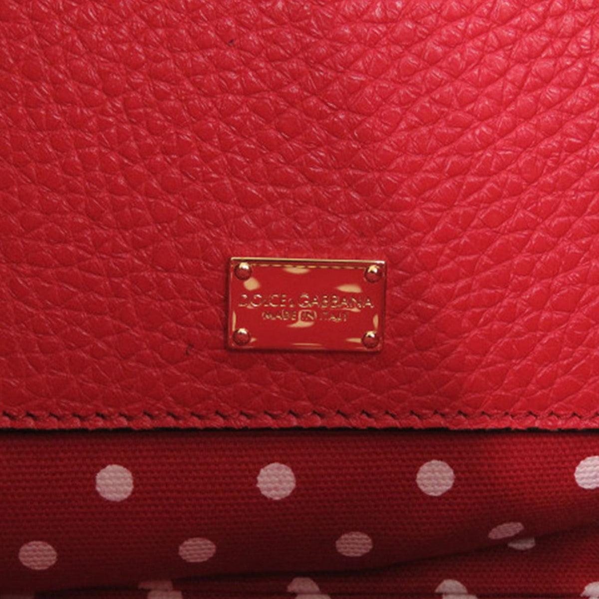 Dolce & Gabbana Leather Padlock Satchel