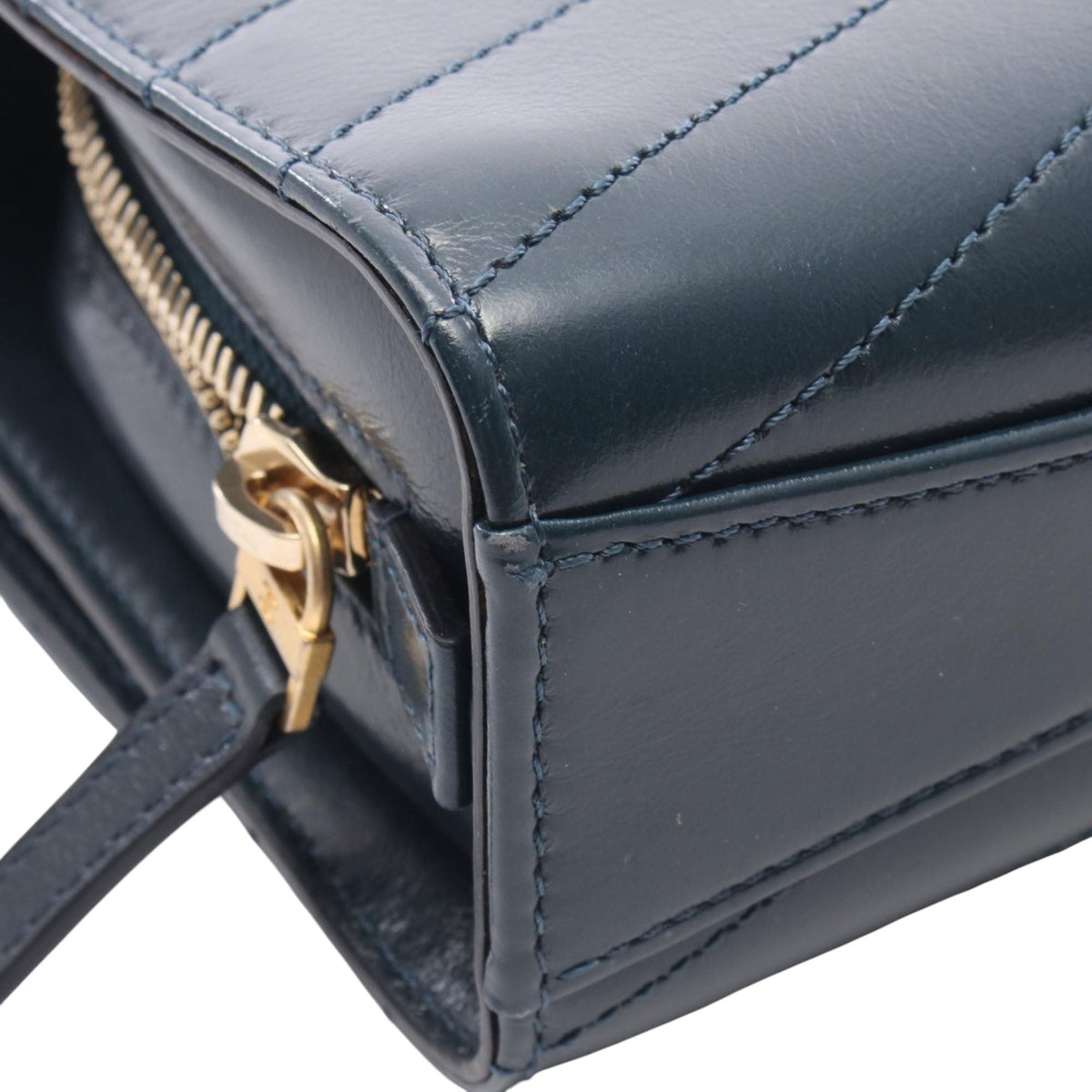 Chanel Small CC Chevron Calfskin Medal Flap