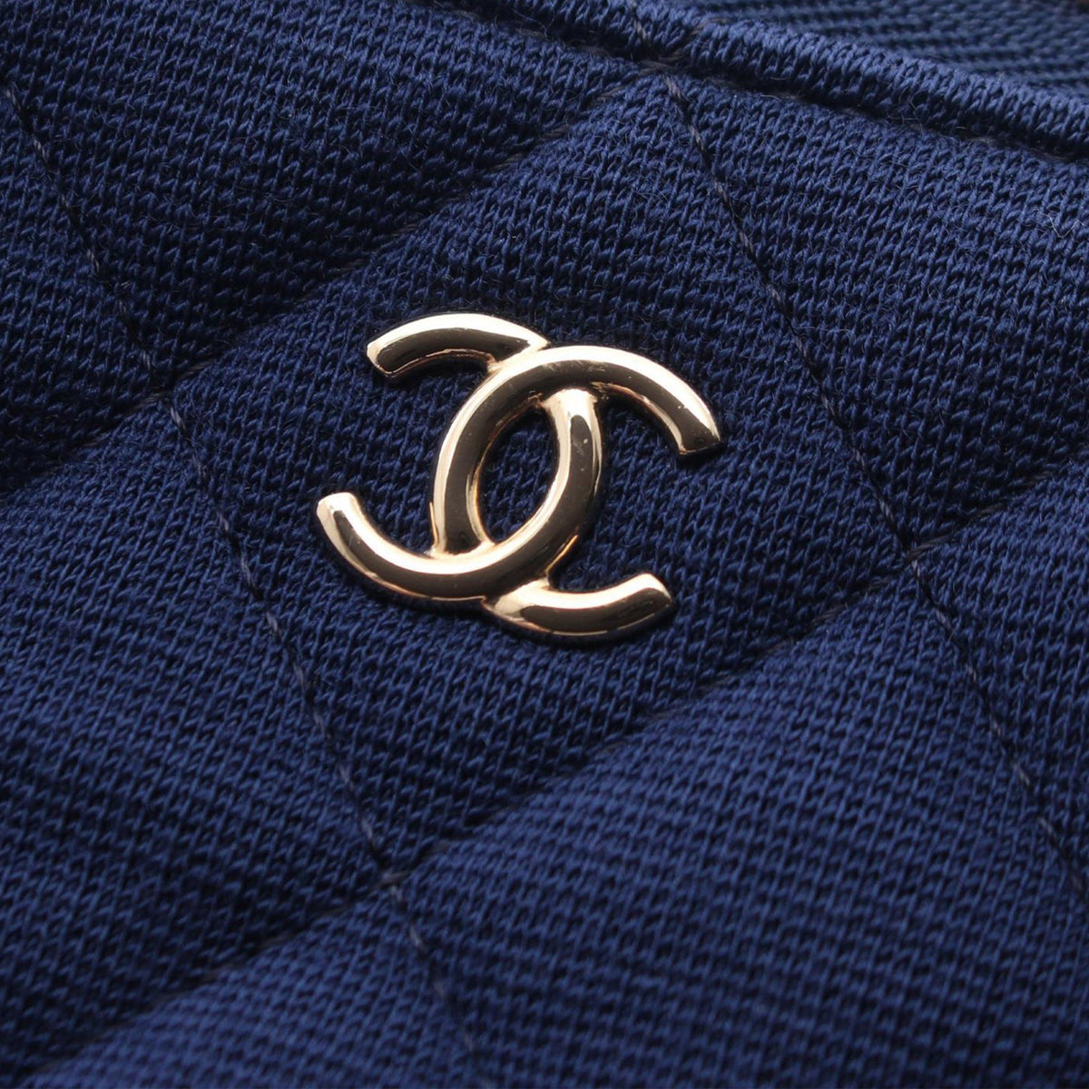 Chanel Medium Quilted Jersey O Case Clutch