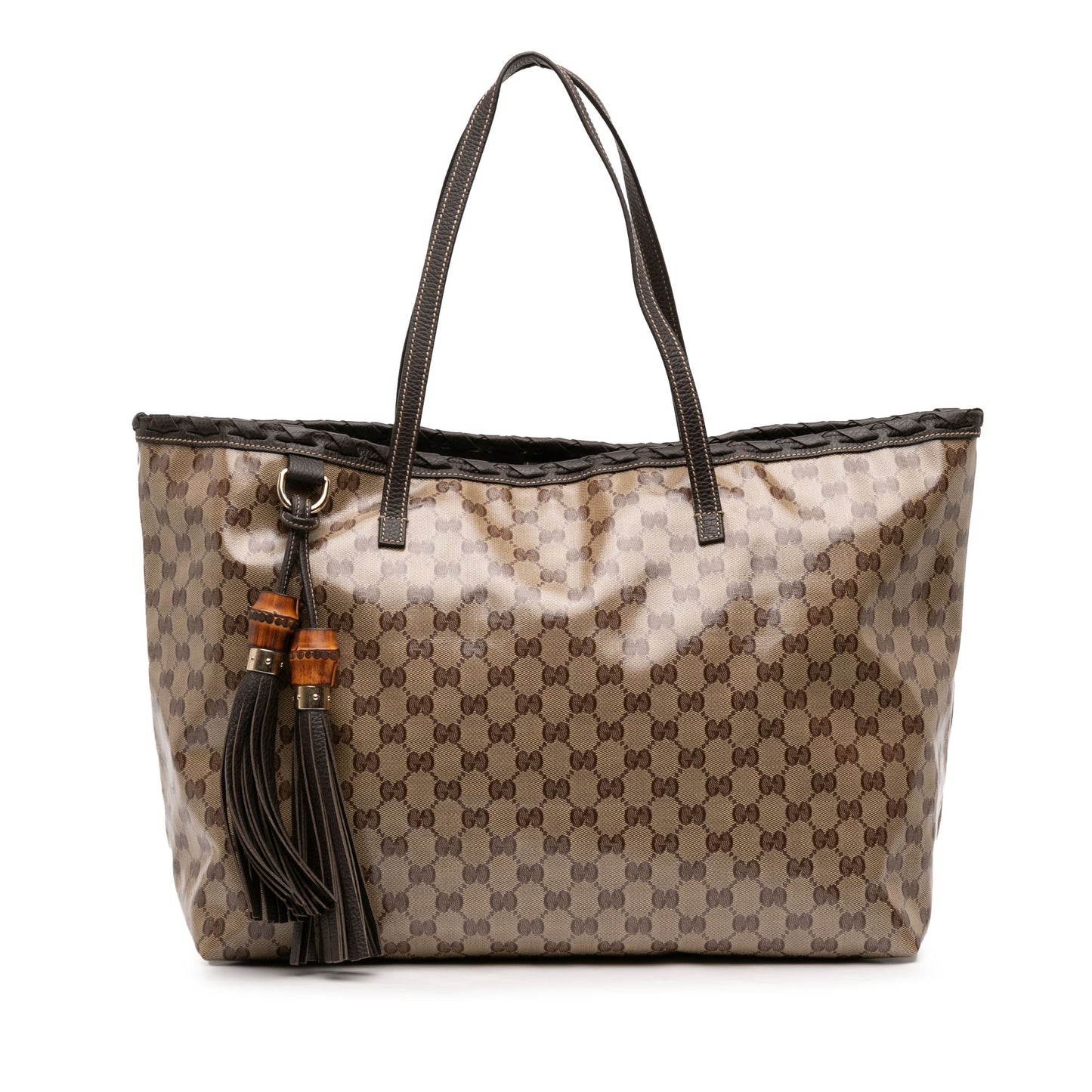 Gucci GG Crystal Peggy Braided Tote