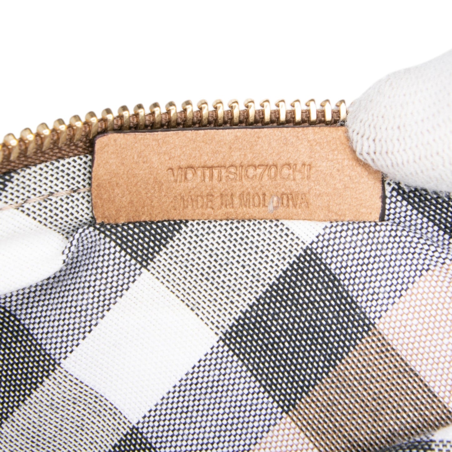 Burberry Leather Fold Over Wristlet Clutch