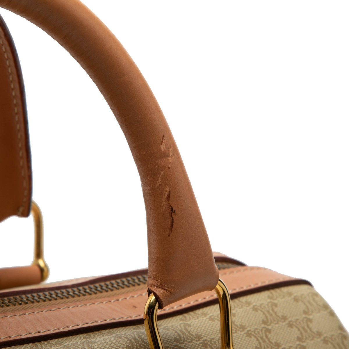 Celine Macadam Coated Canvas Boston Bag