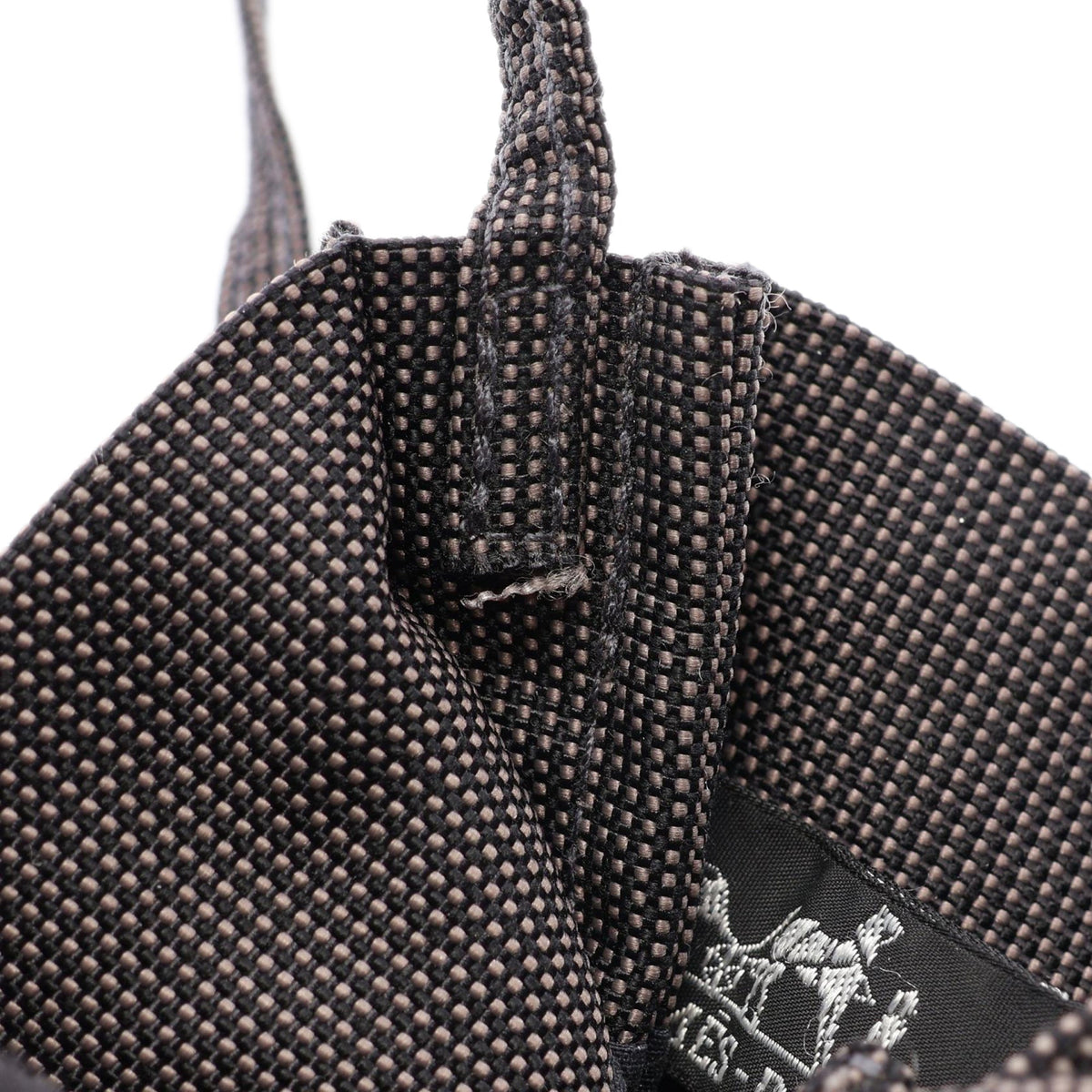 Hermès Canvas Herline Pochette — Gray
