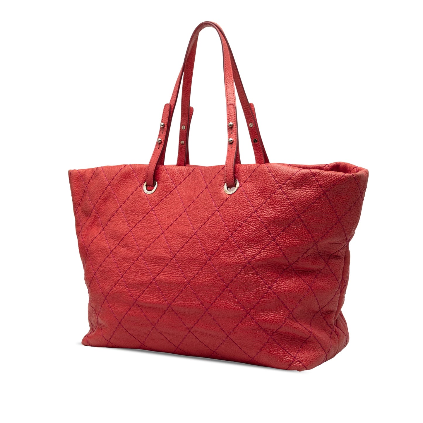 Chanel Large Glazed Calfskin On The Road Tote