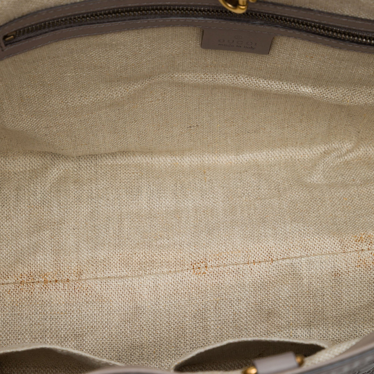 Gucci Large Microguccissima Brogue Duilio Tote — Brown
