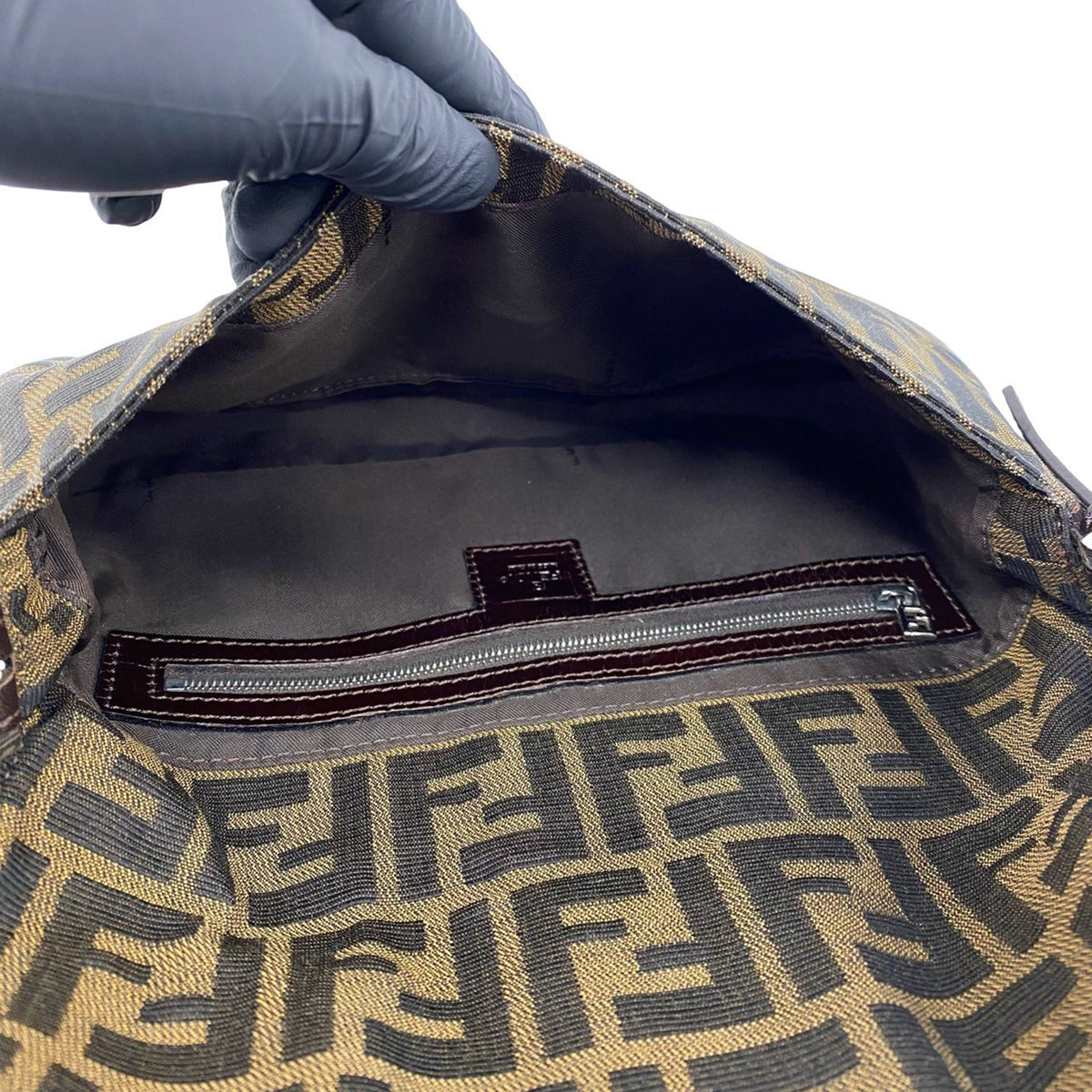 Fendi Zucca Canvas Baguette