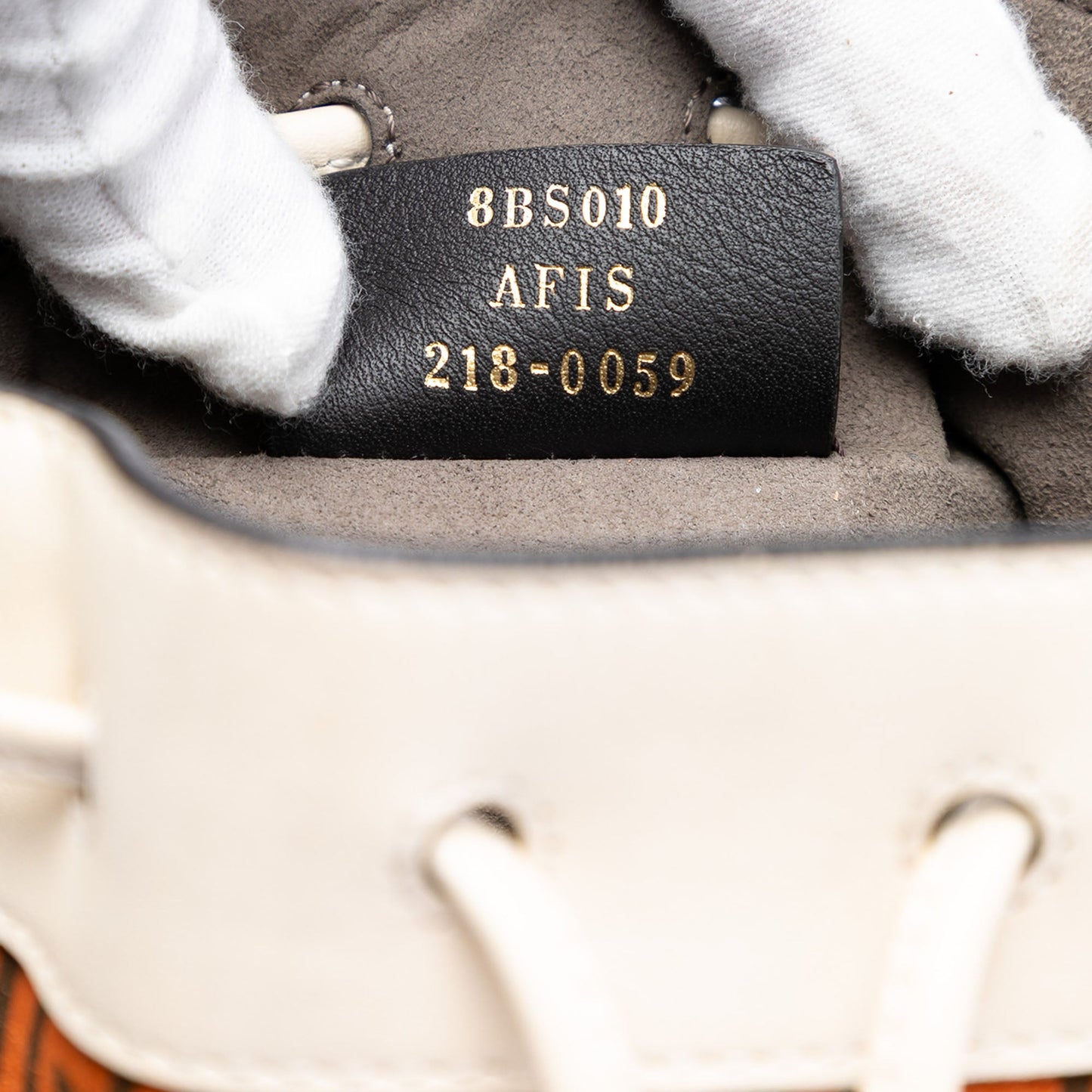 Fendi Mini Zucca Suede Mon Tresor Bucket Bag