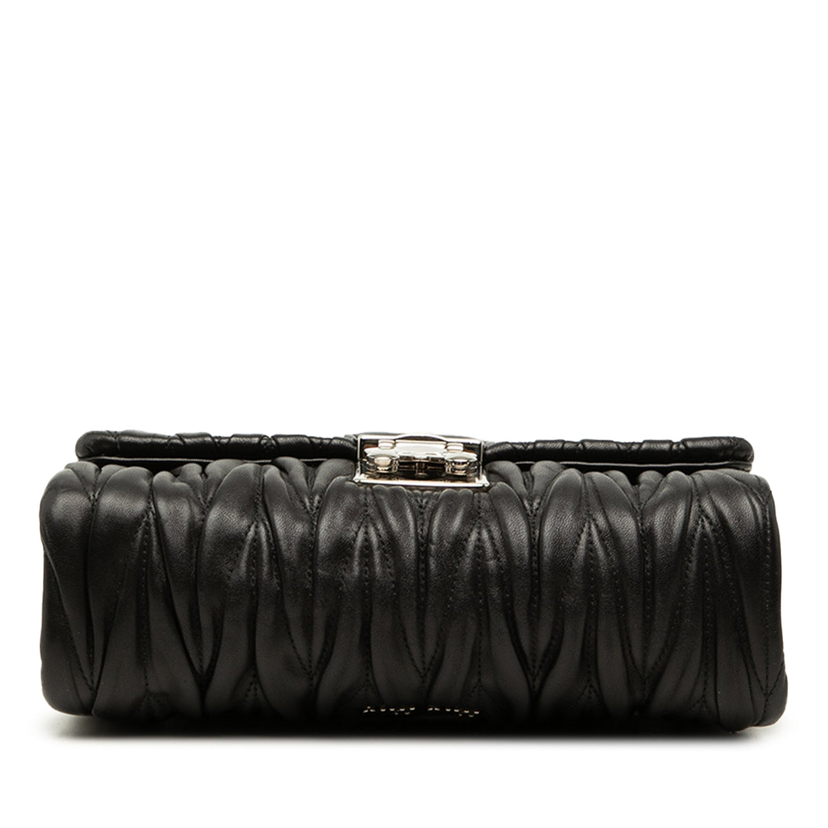 Miu Miu Matelasse Nappa Push Lock Flap