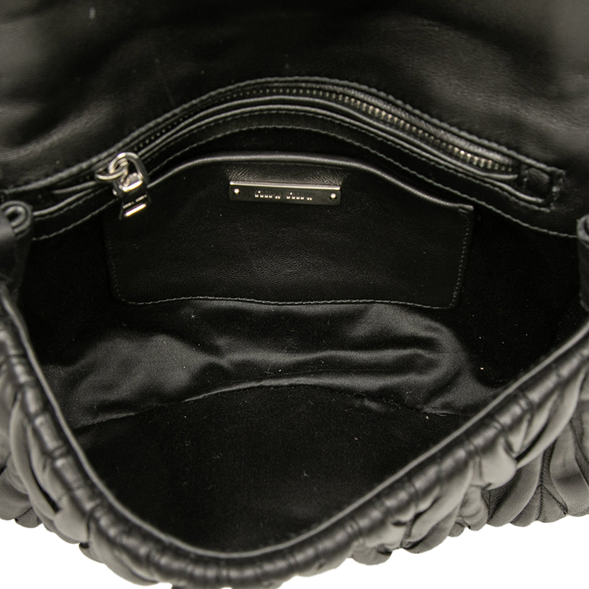 Miu Miu Matelasse Nappa Push Lock Flap