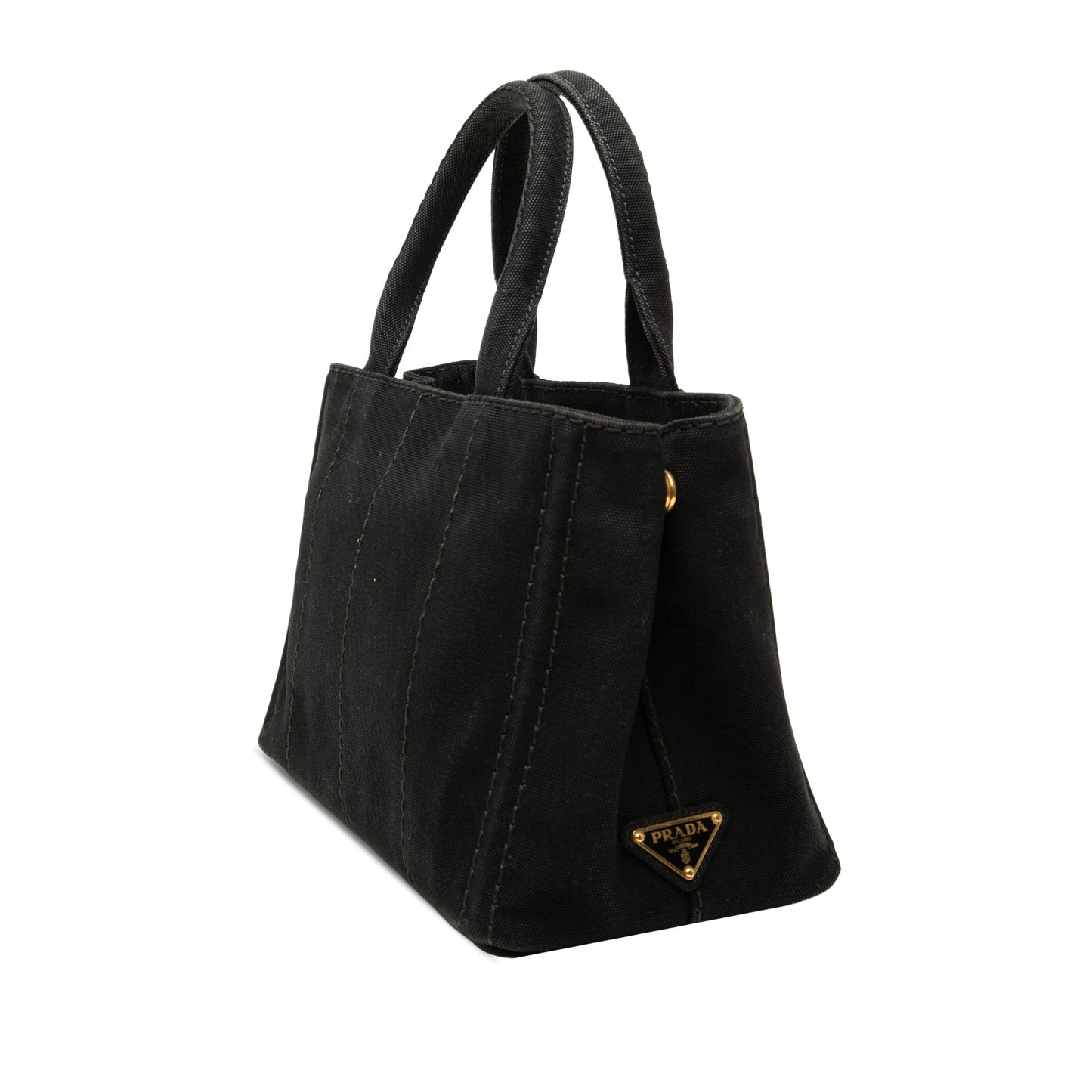 Prada Small Canvas Canapa Logo Satchel