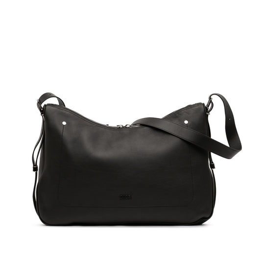 Large Smooth Calfskin Slider Zipped Hobo