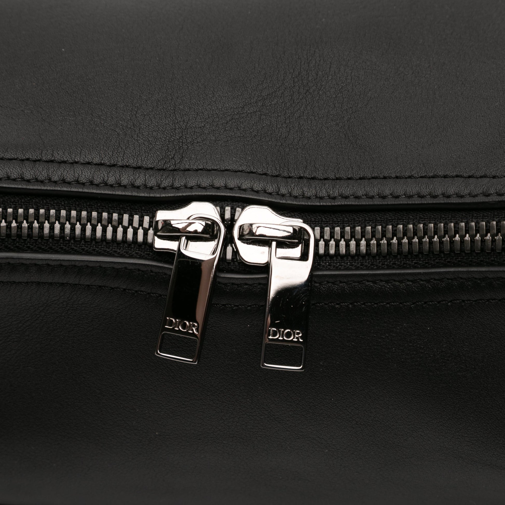 Large Smooth Calfskin Slider Zipped Hobo