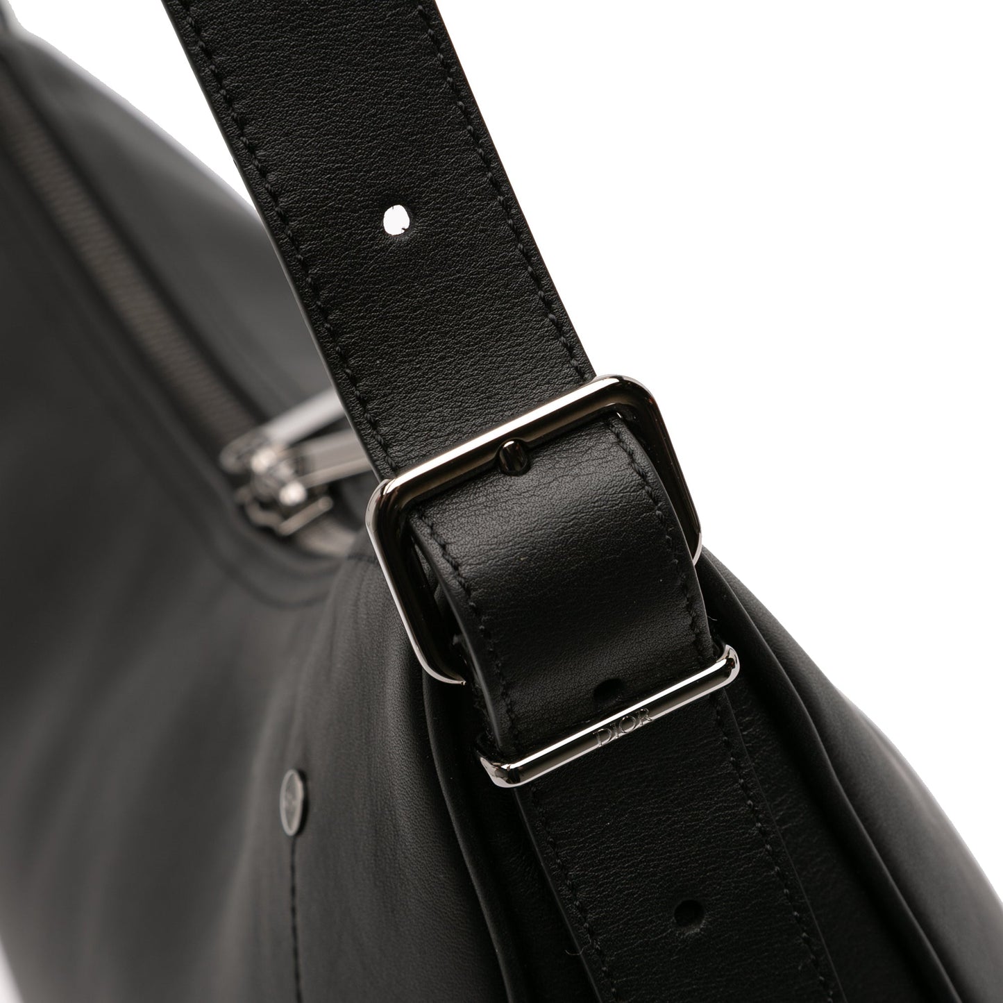 Large Smooth Calfskin Slider Zipped Hobo