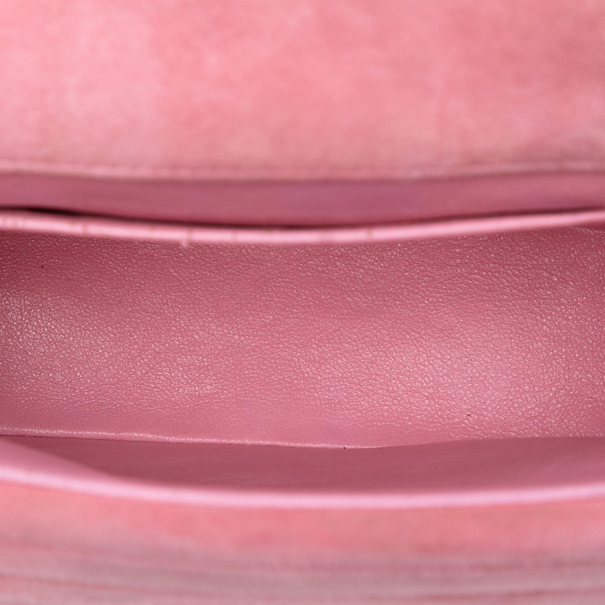 Mini Square CC Horizontal Quilted Suede Double Flap