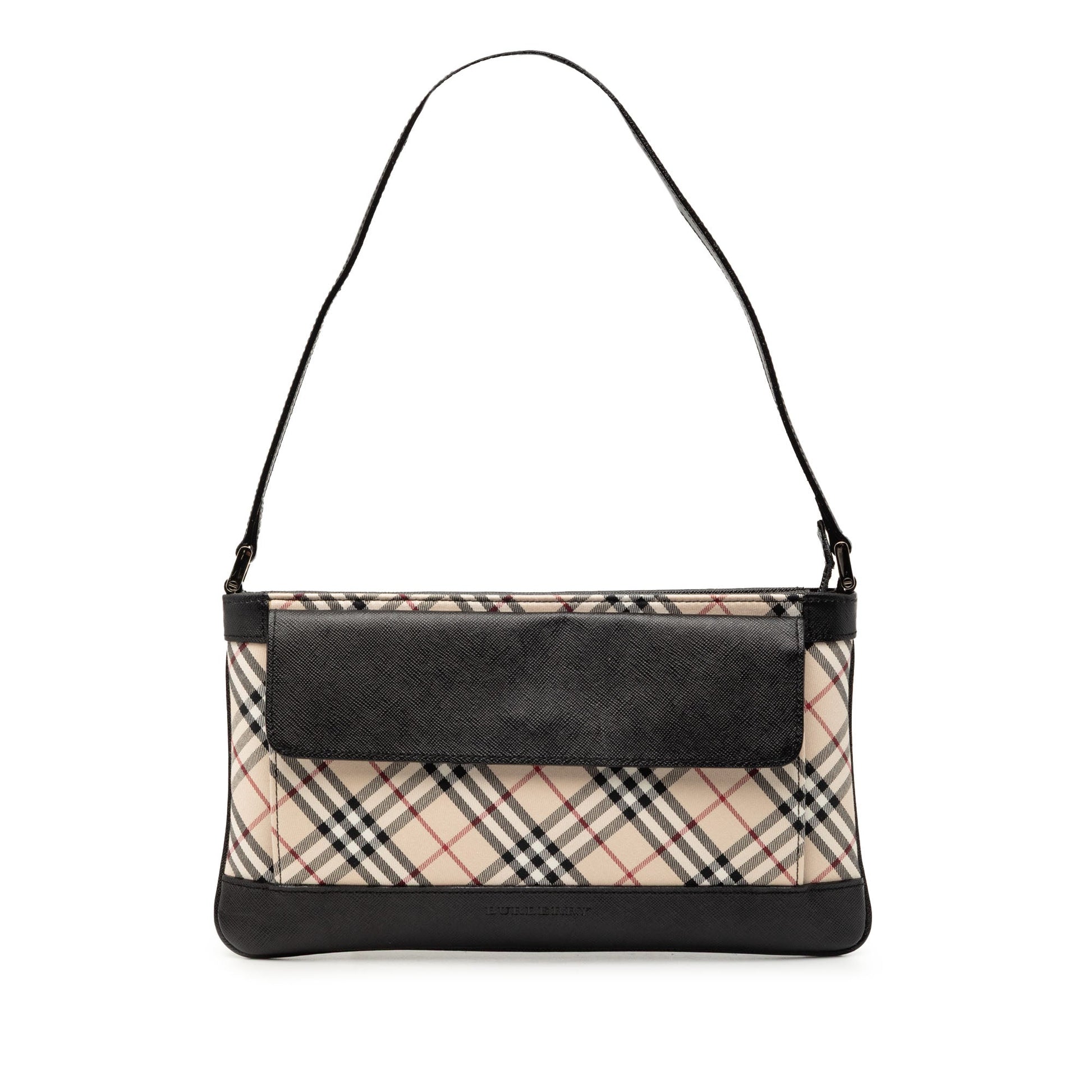 Burberry Nova Check Canvas Shoulder Bag