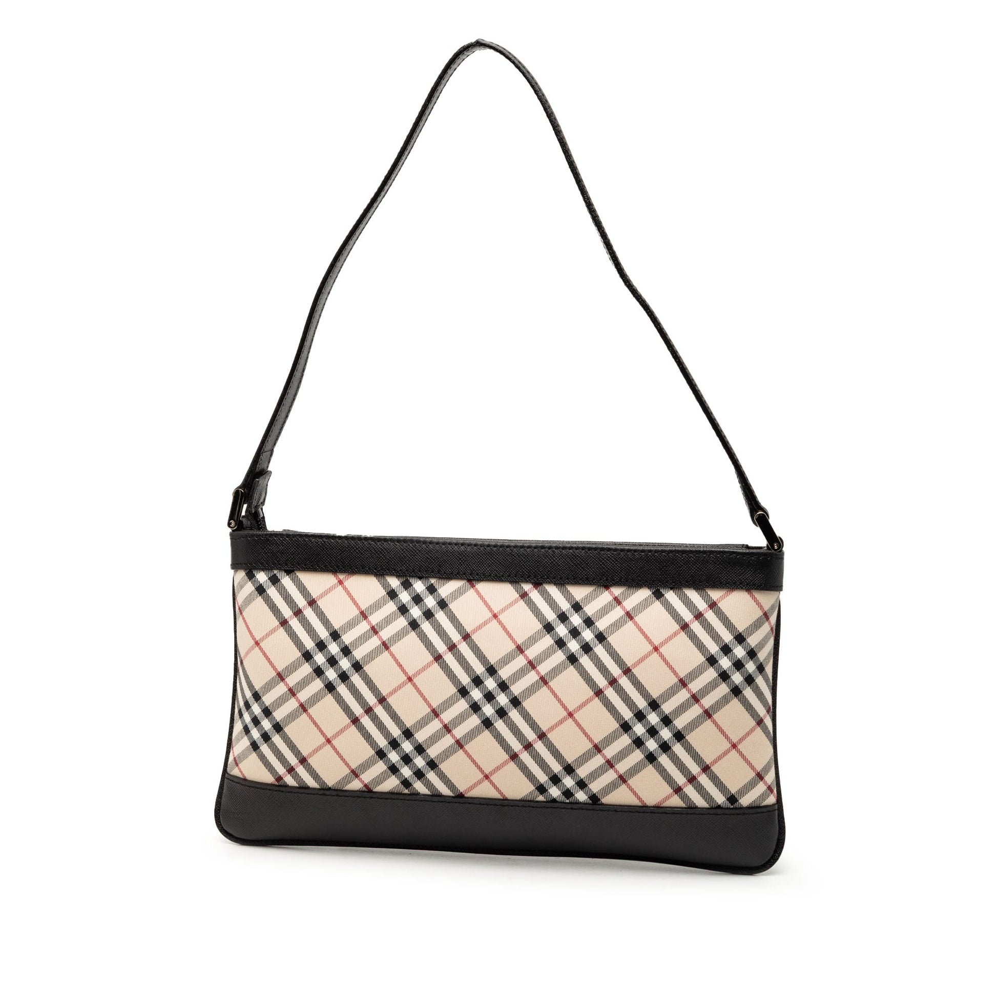 Burberry Nova Check Canvas Shoulder Bag