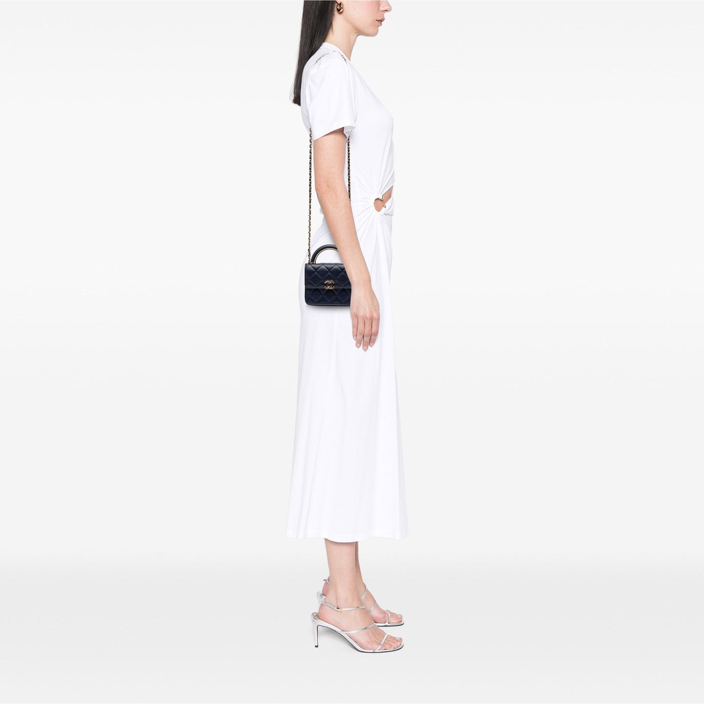 Chanel Mini Lambskin Paris Le19M Charming Top Handle Flap