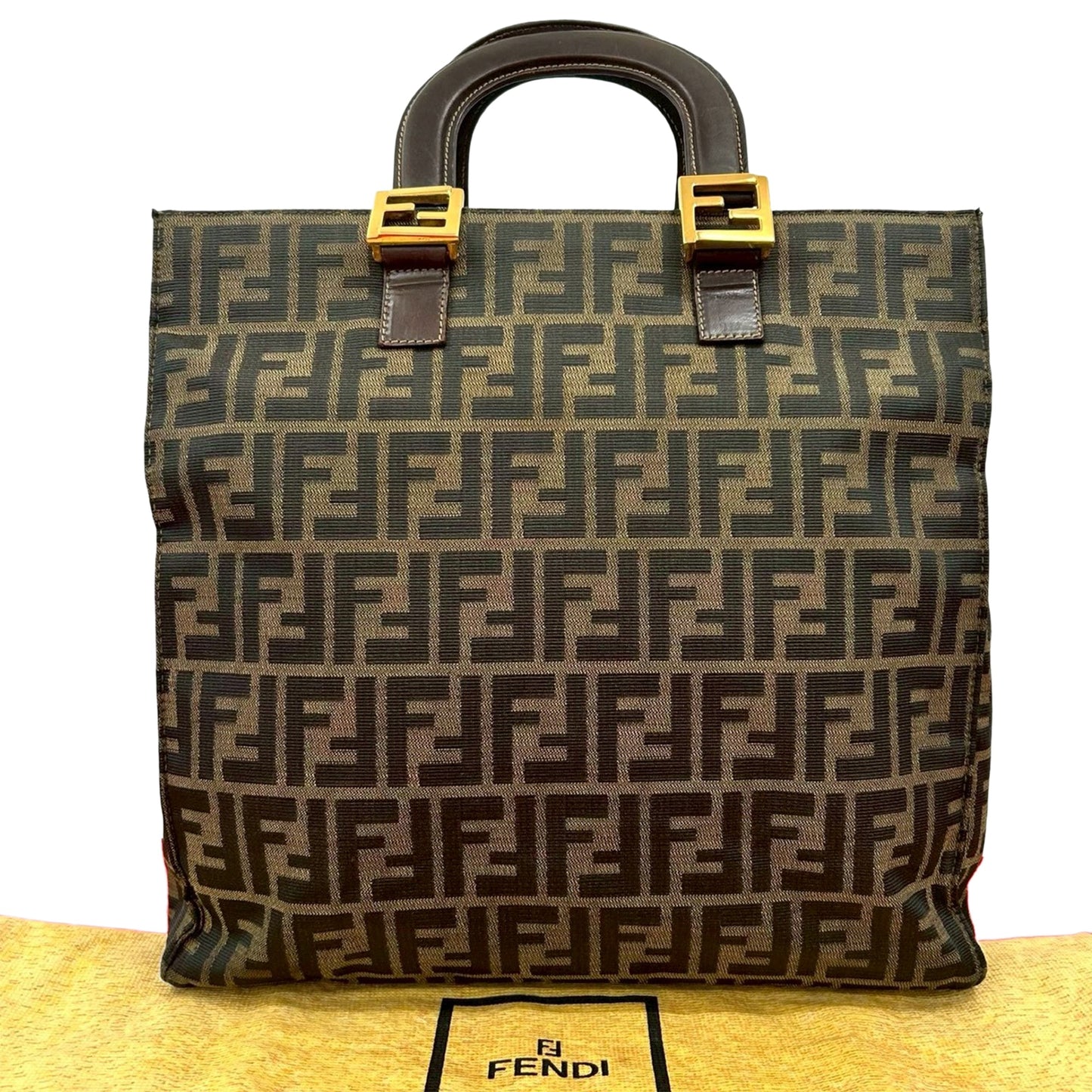 Fendi Zucca Canvas Twins Tote