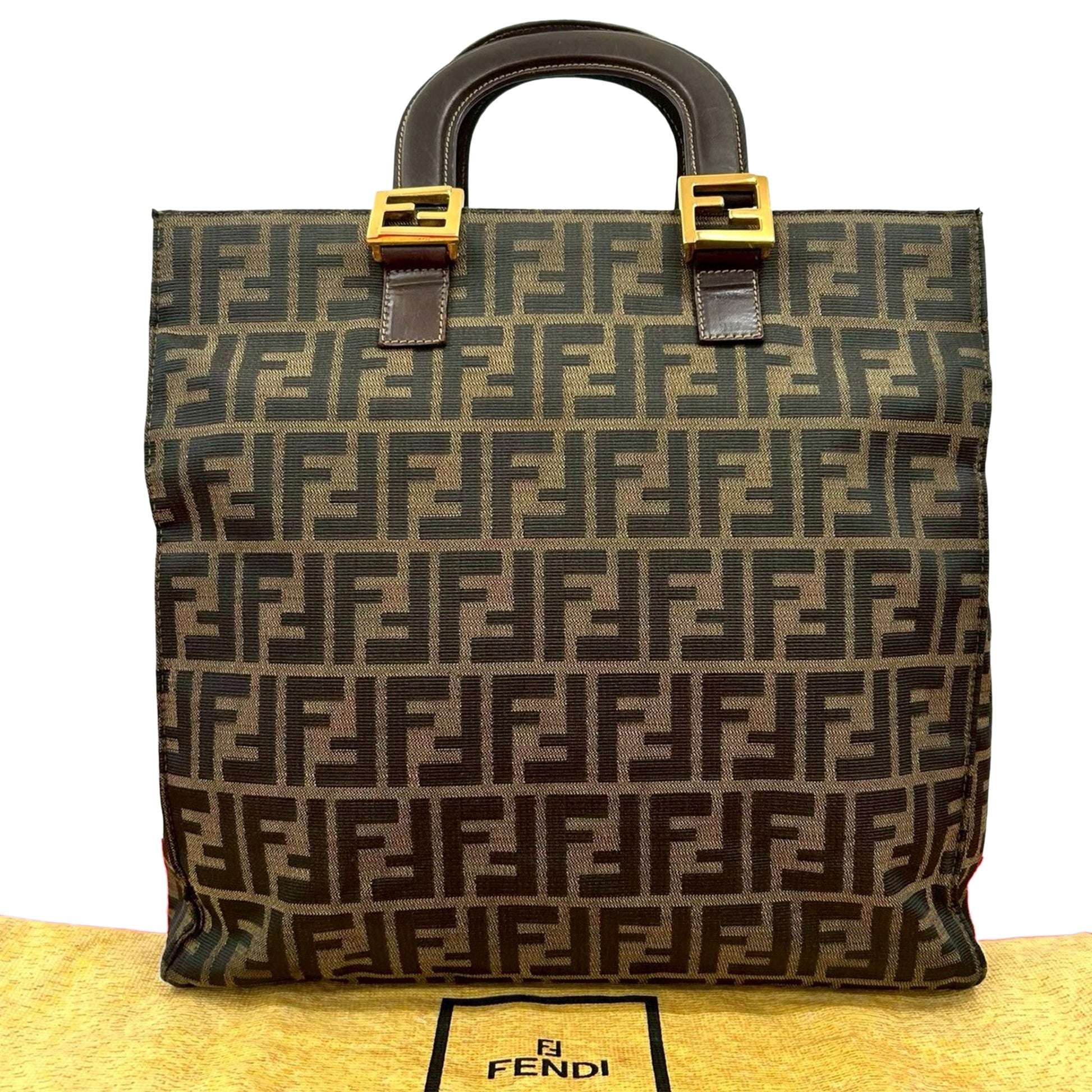 Fendi Zucca Canvas Twins Tote