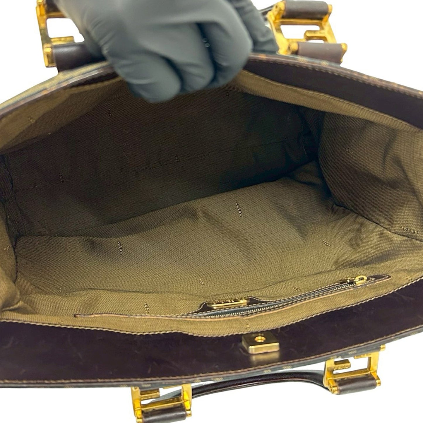 Fendi Zucca Canvas Twins Tote