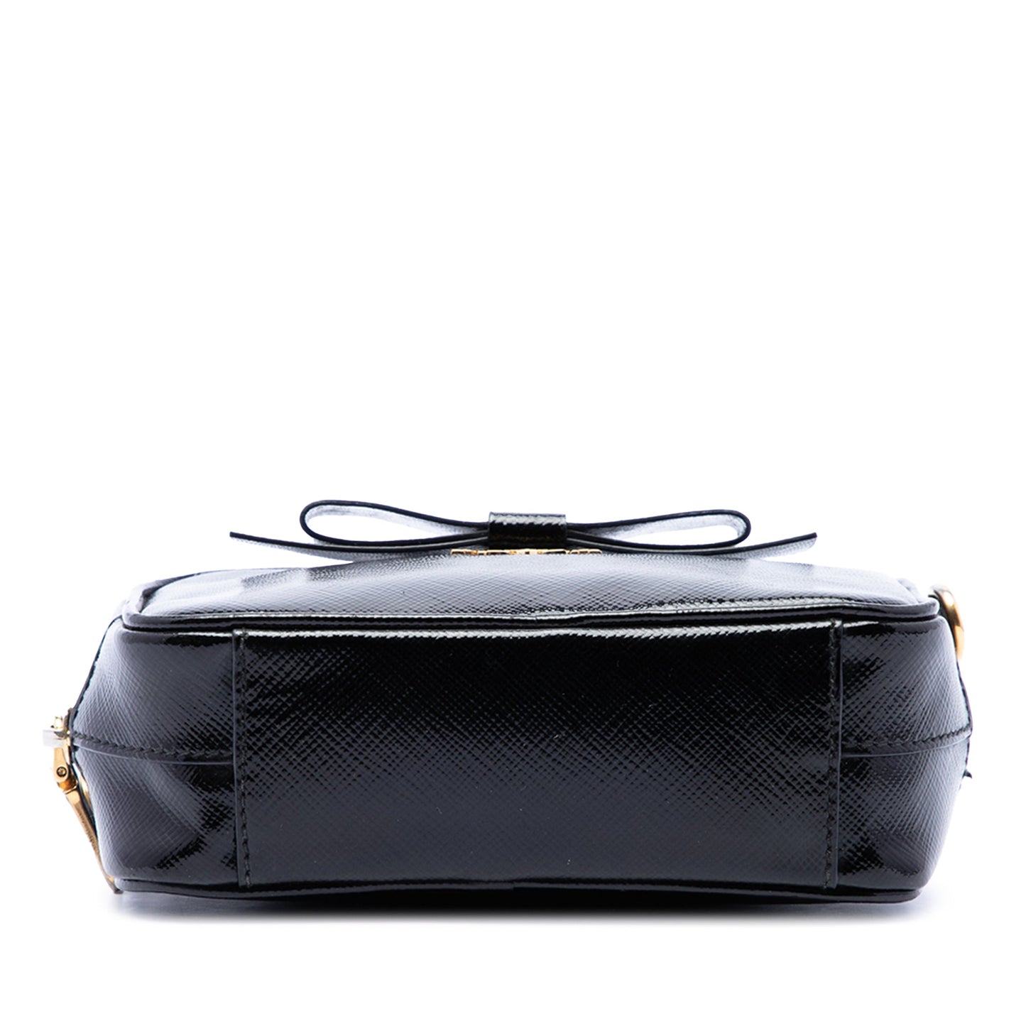 Prada Saffiano Vernice Fiocco Camera Bag