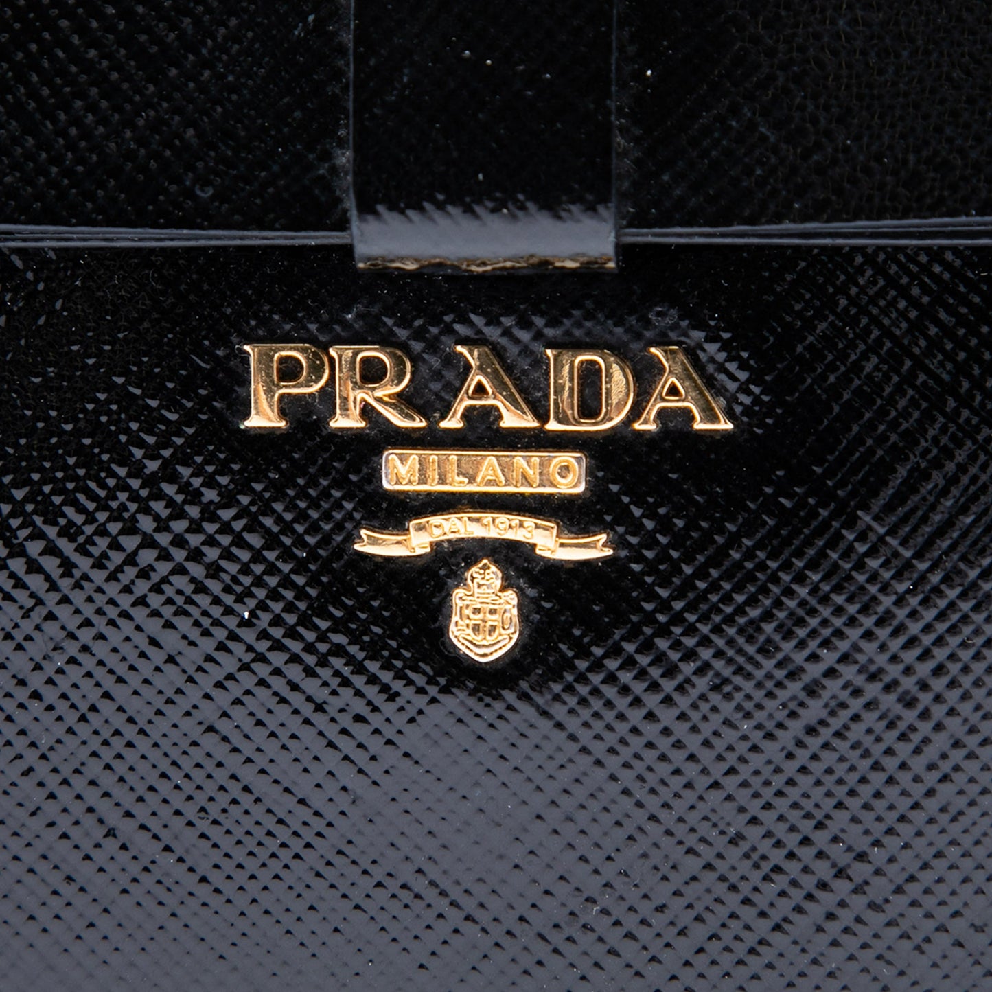 Prada Saffiano Vernice Fiocco Camera Bag