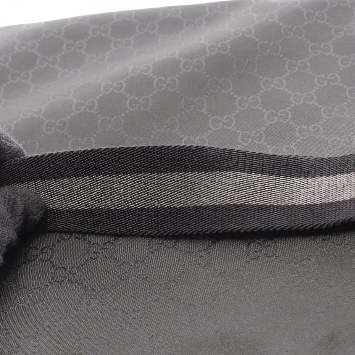 Gucci GG Canvas Web Crossbody — Black