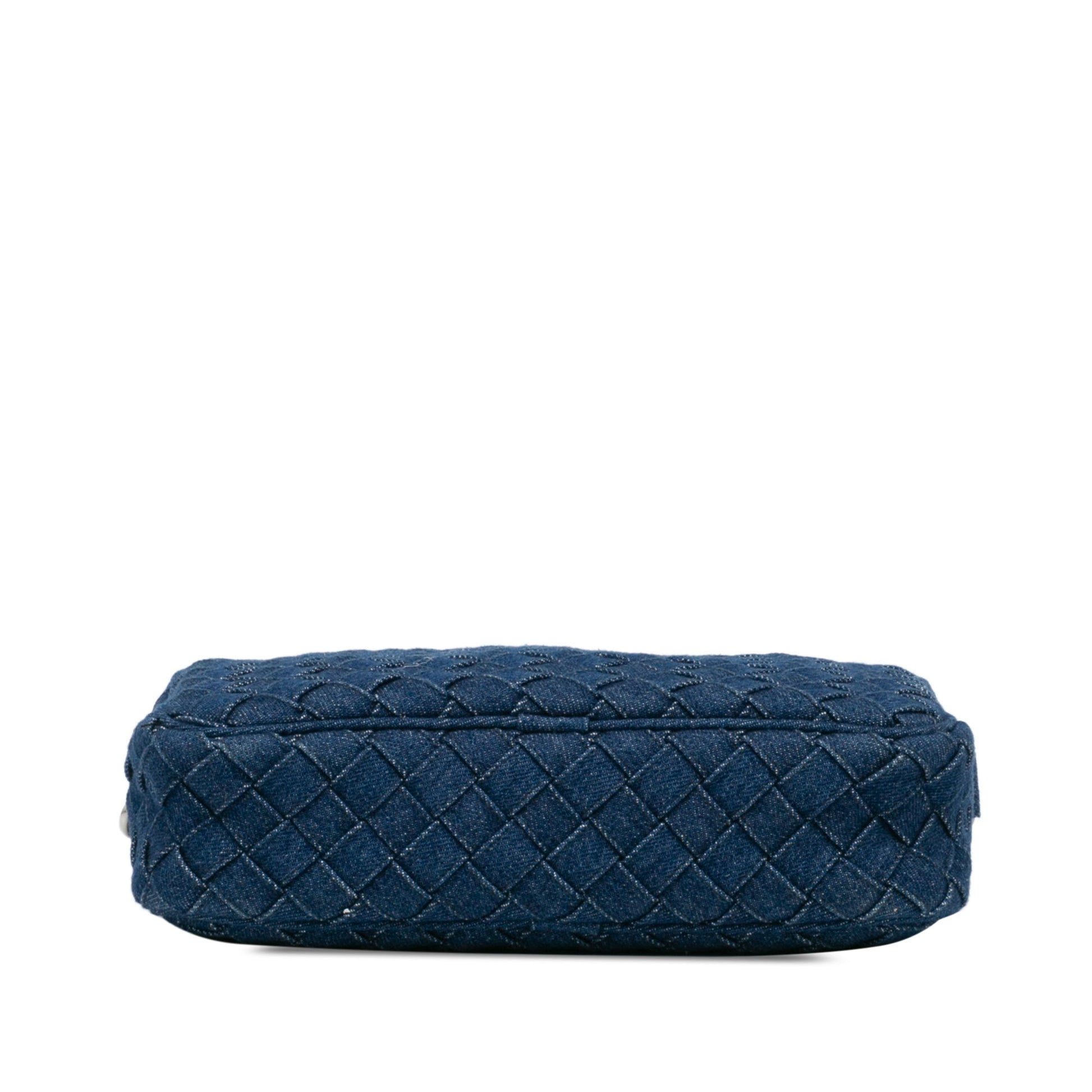 Bottega Veneta Small Denim Intreccio Camera Bag