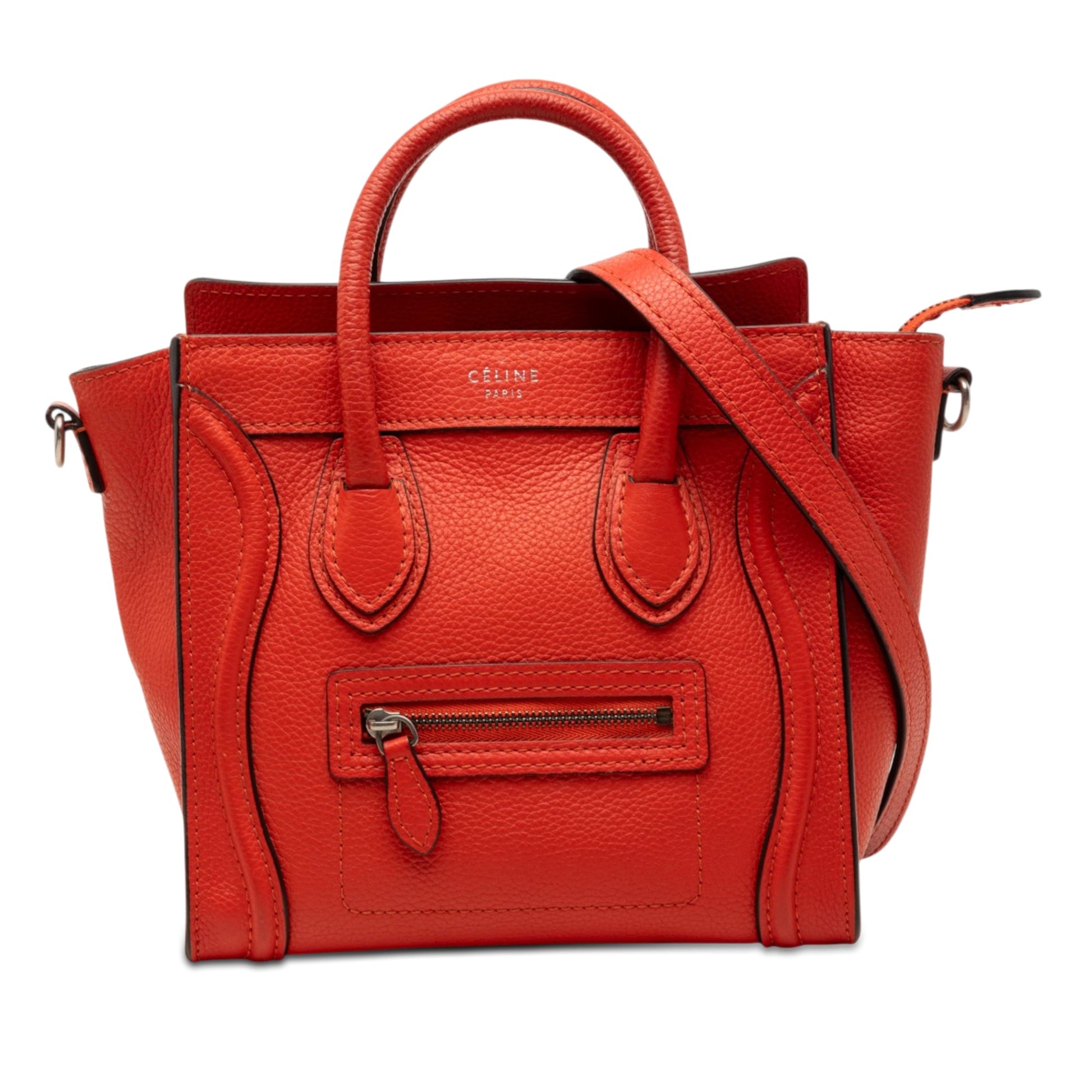 Celine Nano Leather Luggage Tote