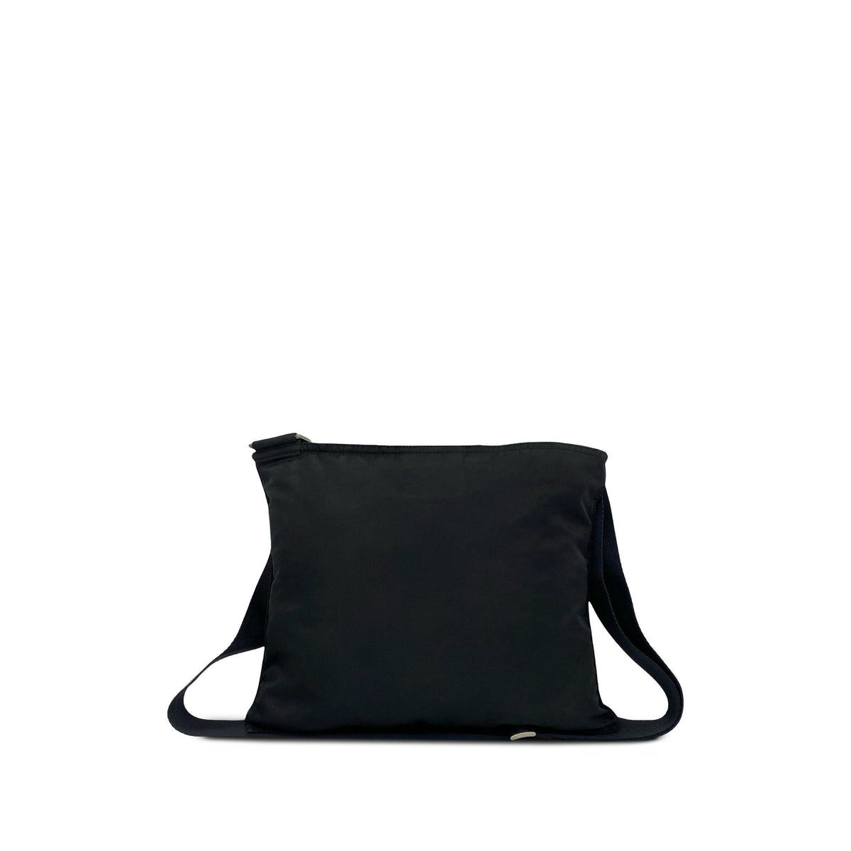 Prada Tessuto Zip Top Crossbody — Black