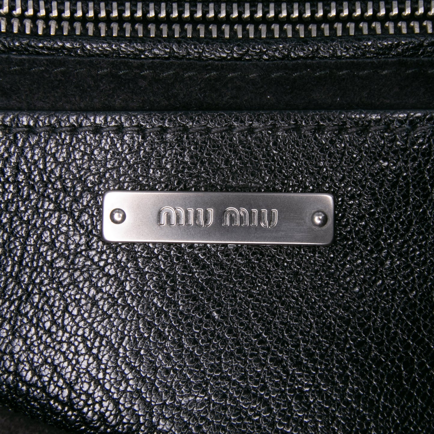 Miu Miu Goatskin Madras Soft Calf Crystal Embellished Crossbody