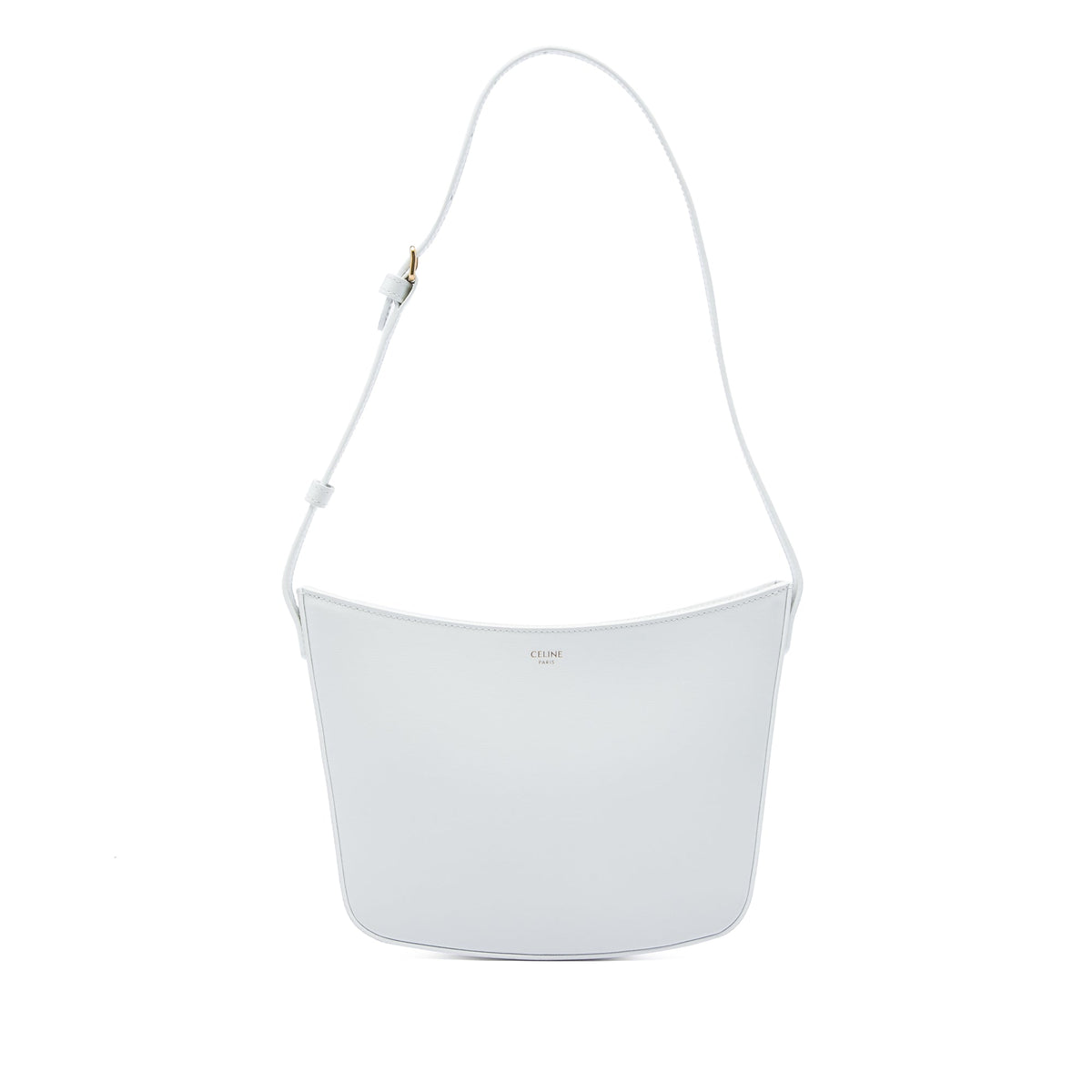 Celine Medium Shiny Calfskin Croque Shoulder Bag
