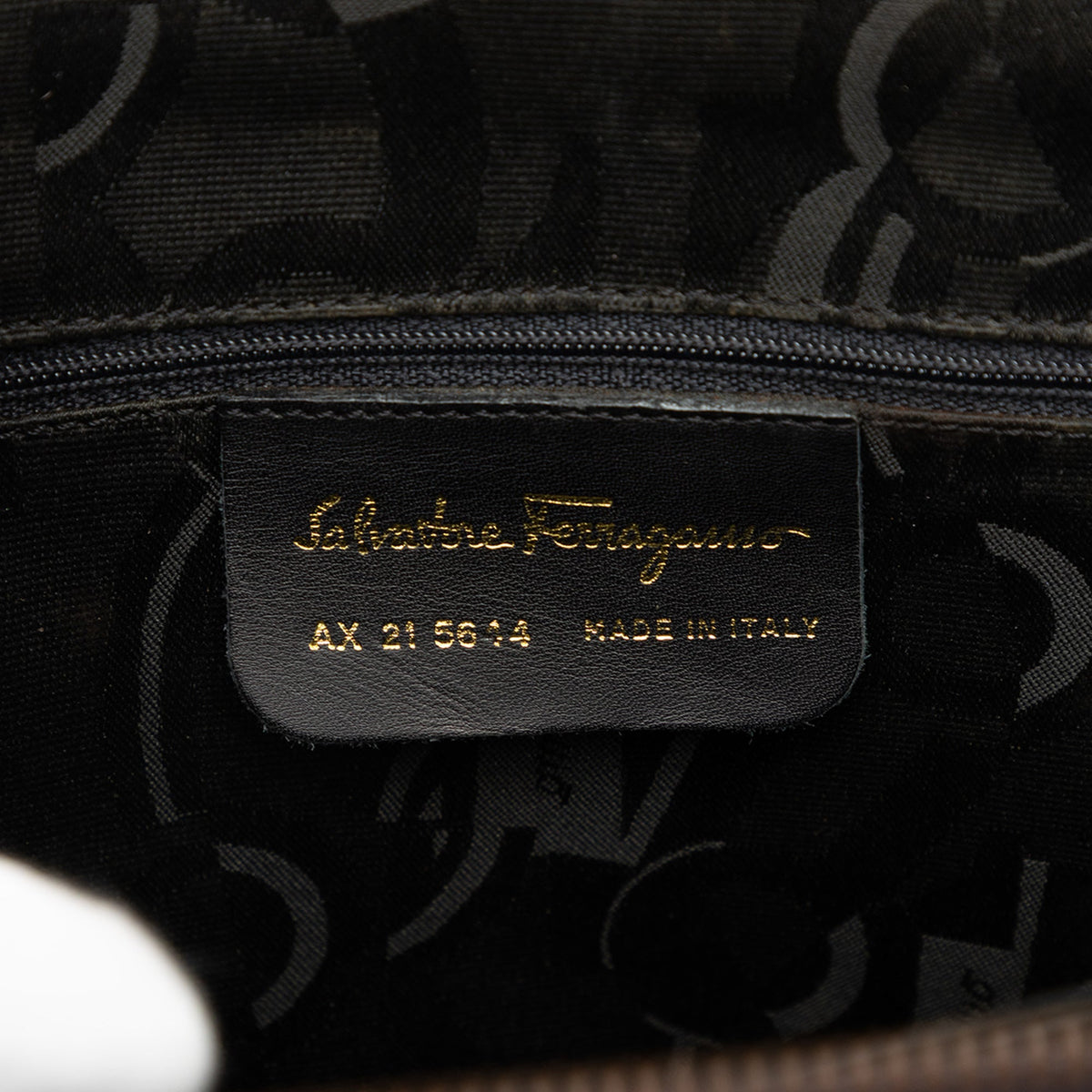 Ferragamo Leather Gancini Dome Satchel — Blue