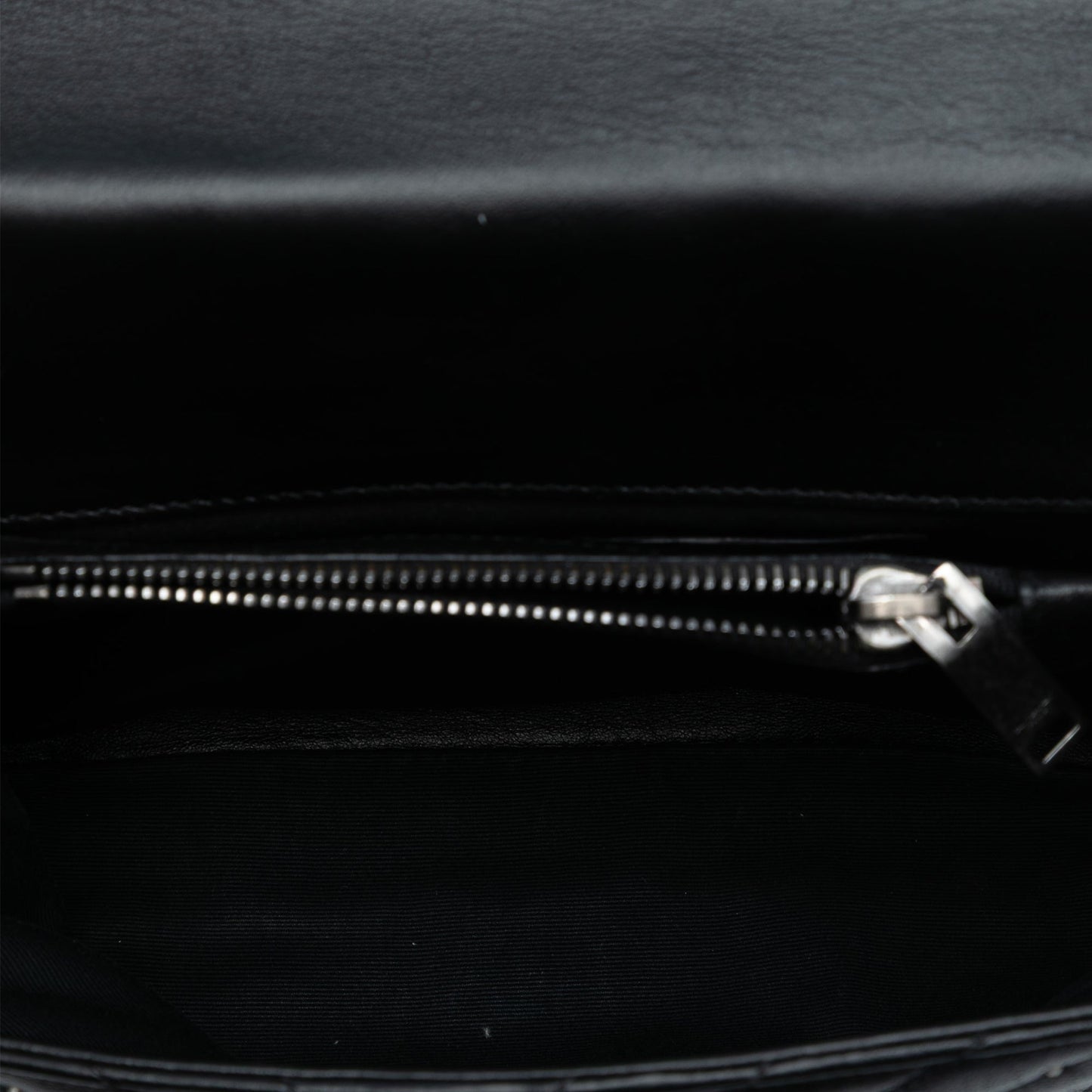 Saint Laurent Medium Quilted Chevron Studded Sheepskin College Satchel