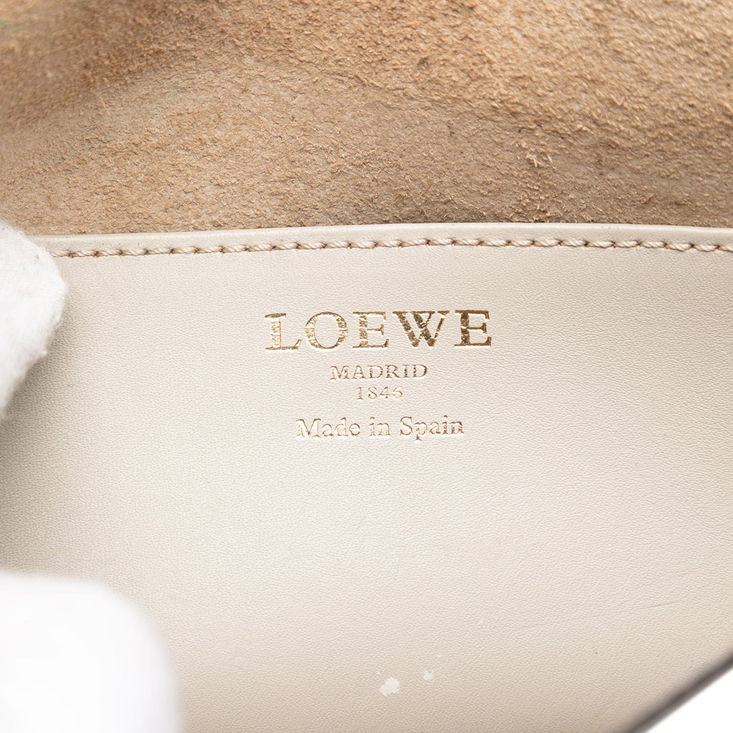 LOEWE Bicolor Leather Anagram Ines Flap Crossbody