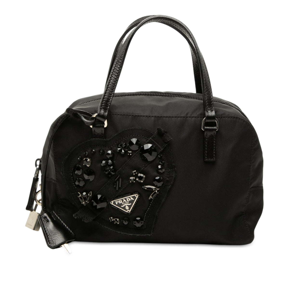 Prada Tessuto Evening Heart Handbag