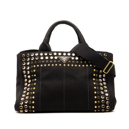 Prada Canvas Canapa Bijoux Satchel